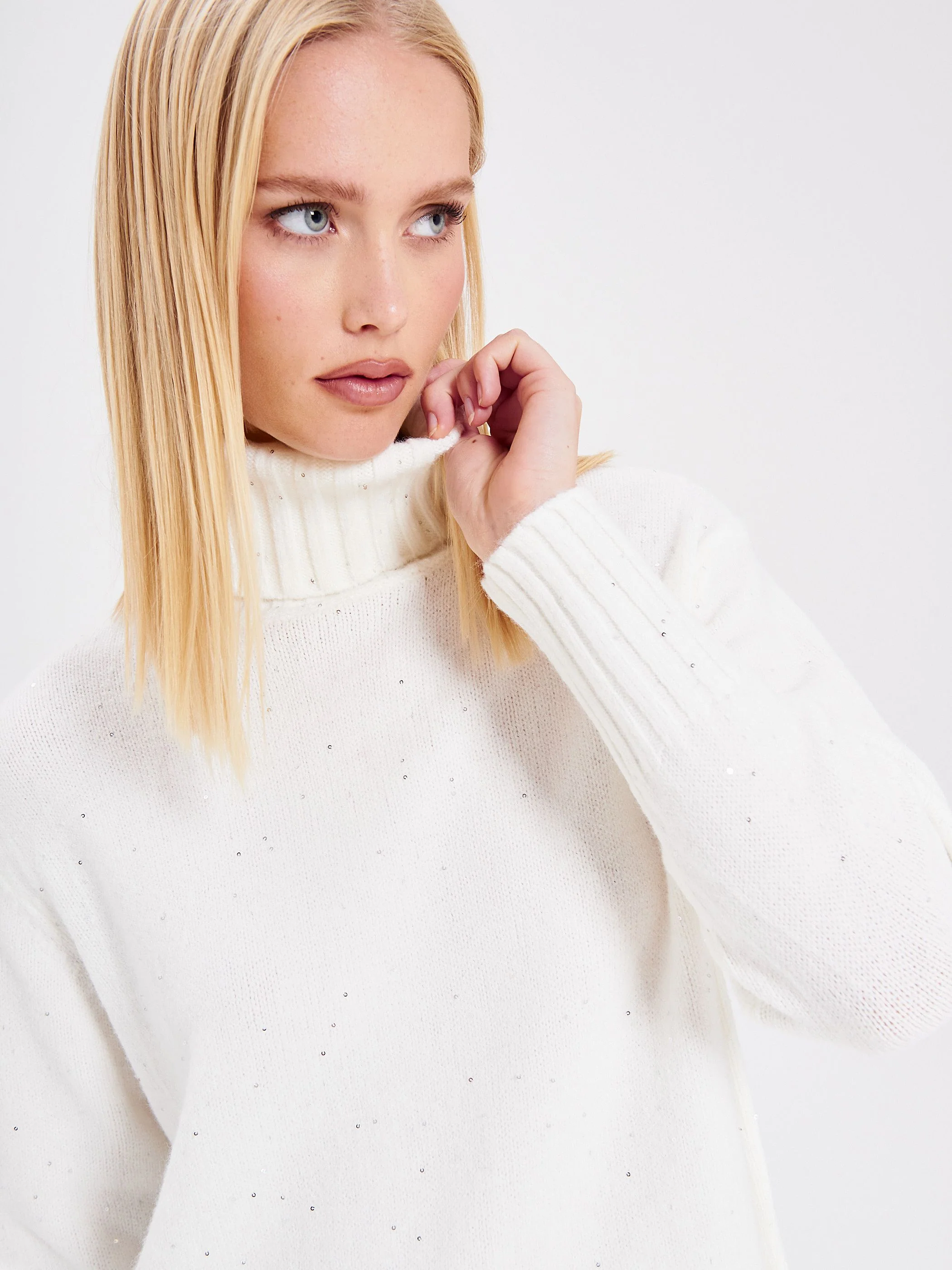 Abito in Maglia Bianco - Image 4