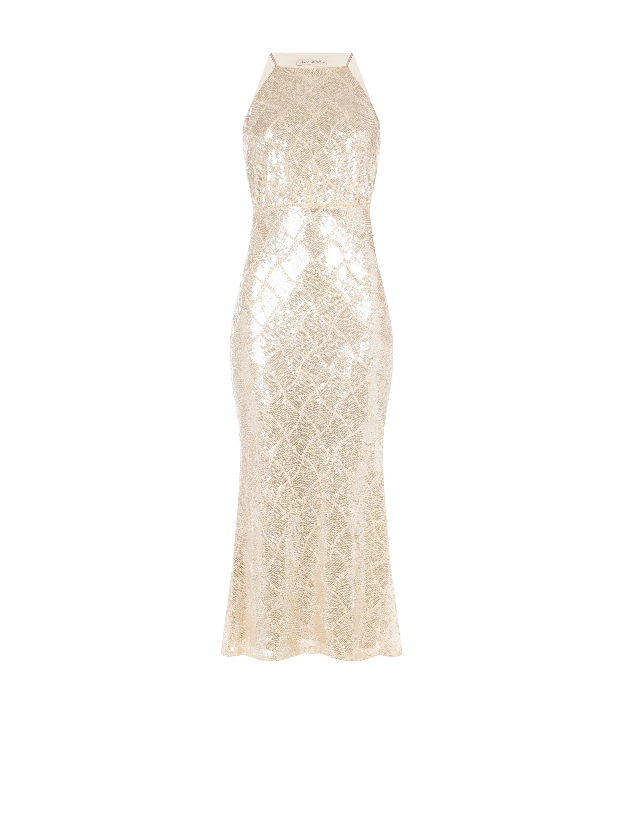 Abito paillettes con scollo all'americana - Image 5