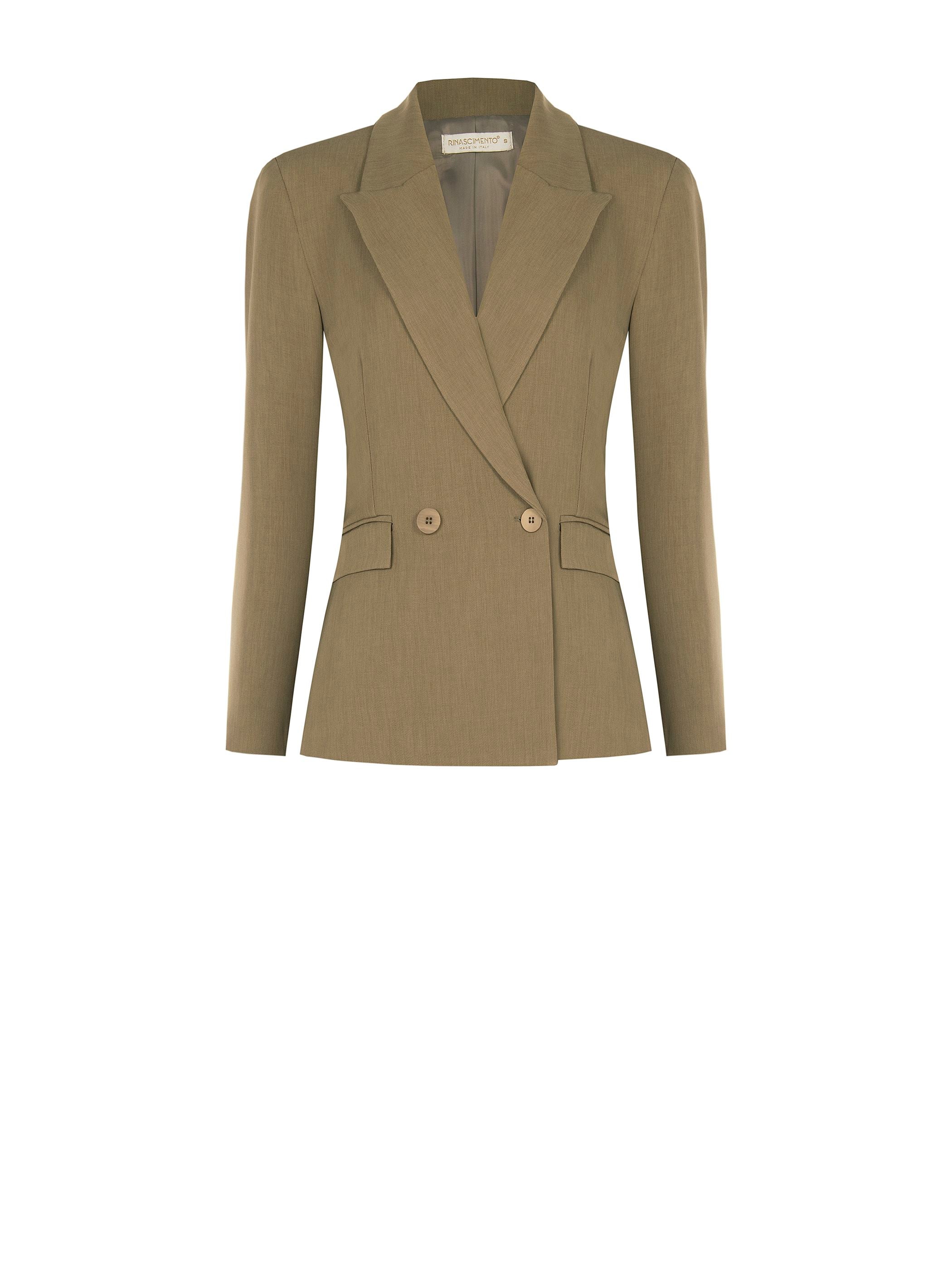 Blazer doppiopetto in cadi fango marrone - Image 6