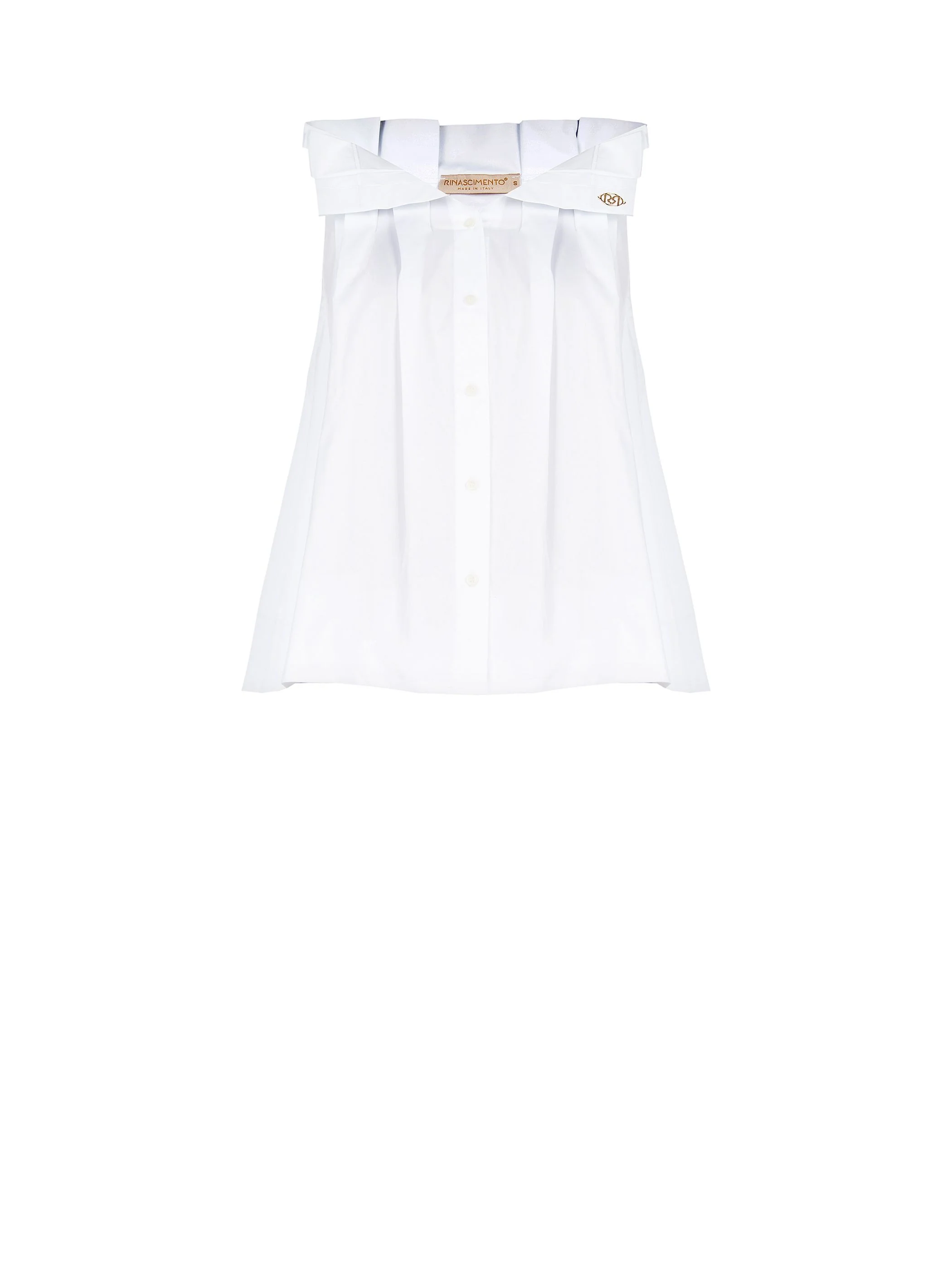 Blusa bianca in popeline - Image 6
