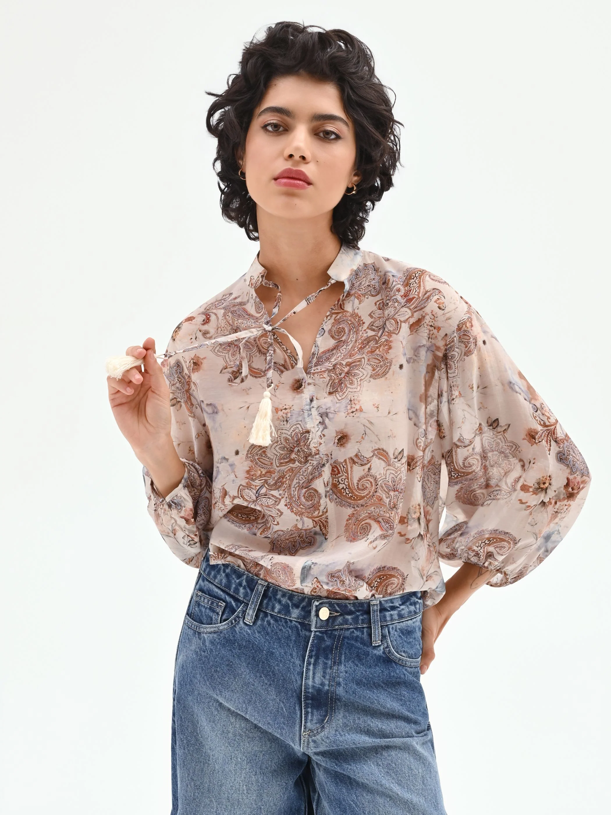 Blusa con stampa paisley - Image 5