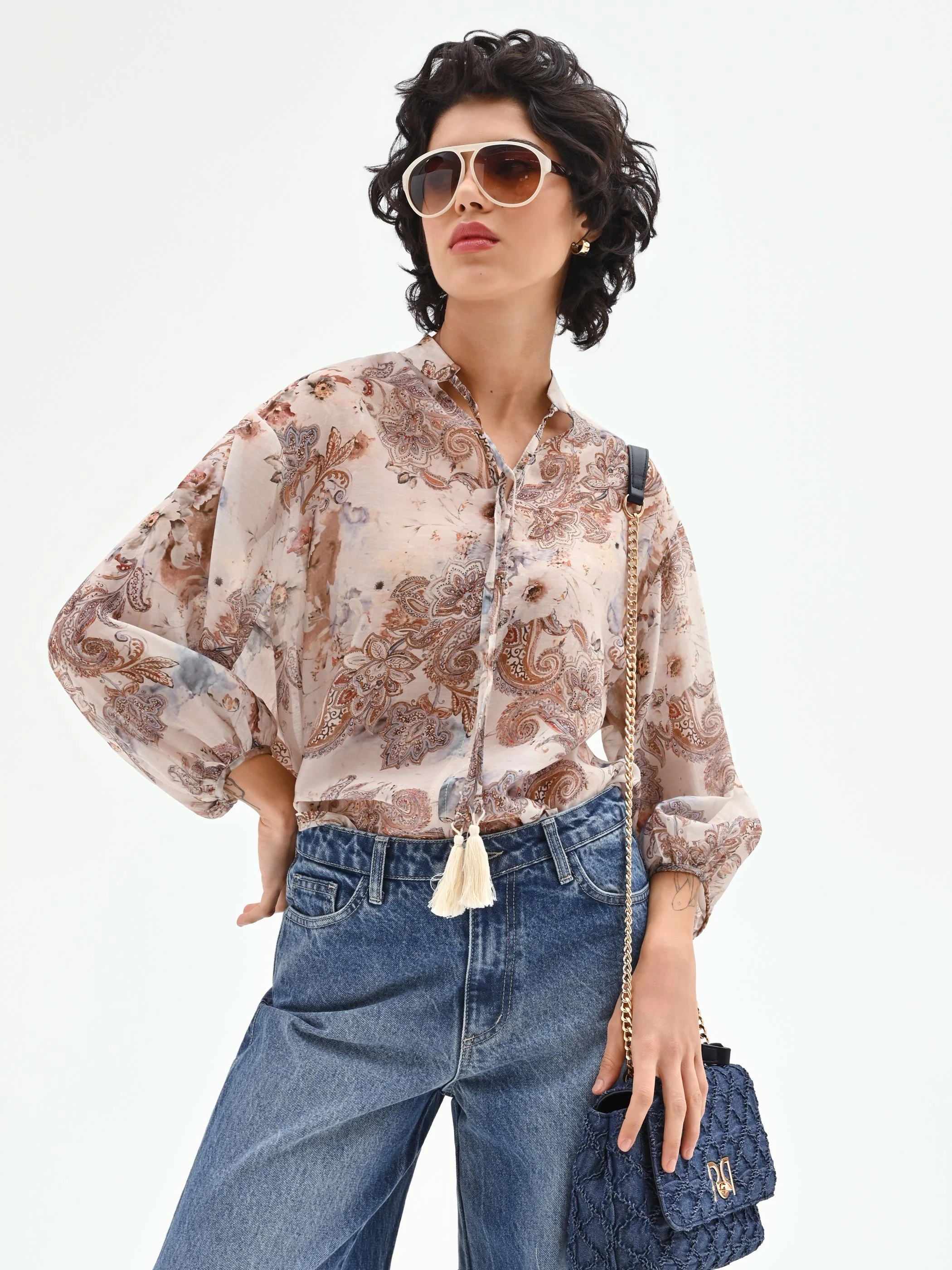 Blusa con stampa paisley - Image 7