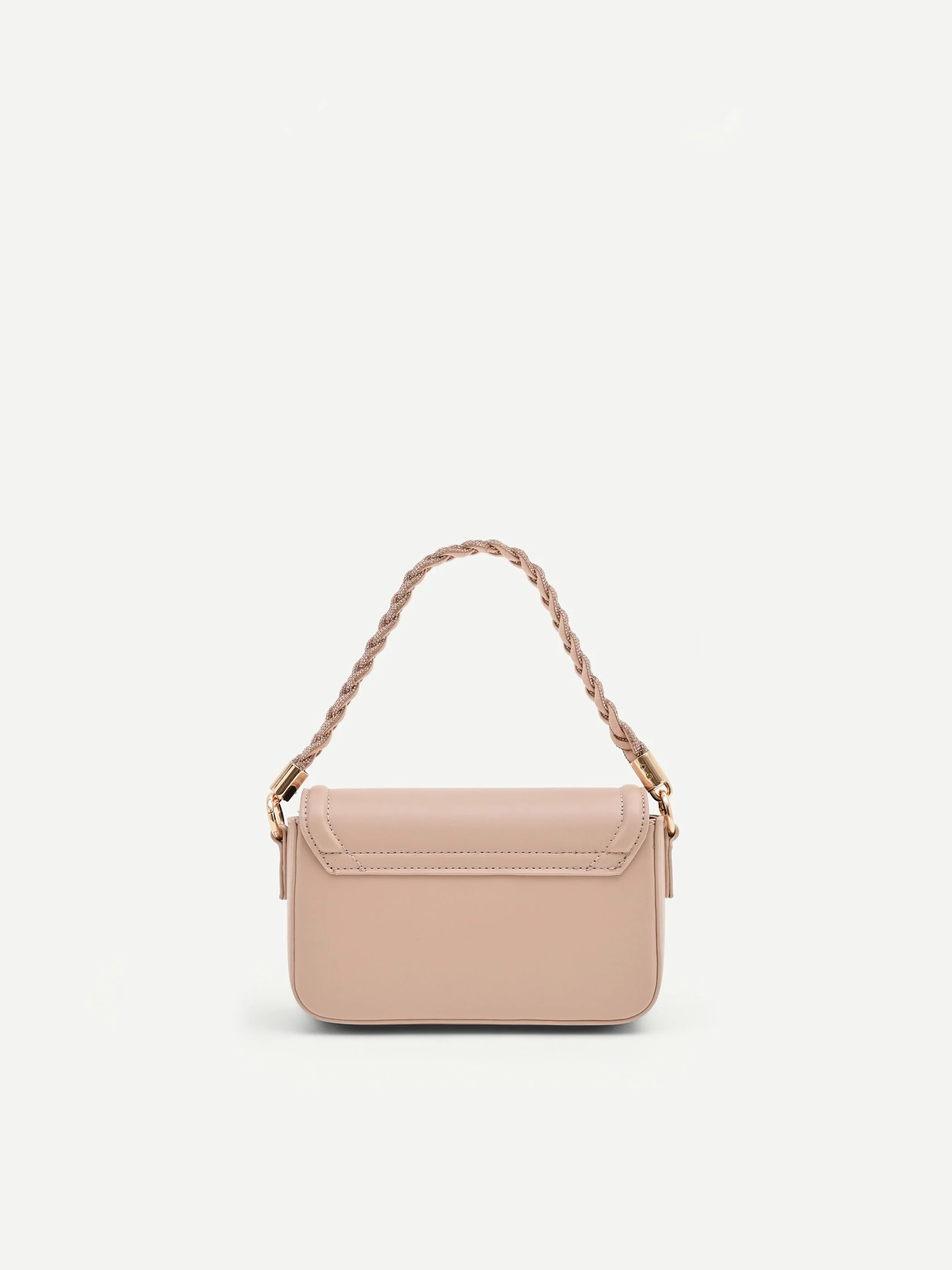 Borsa pochette rosa con fiocco gioiello - Image 2