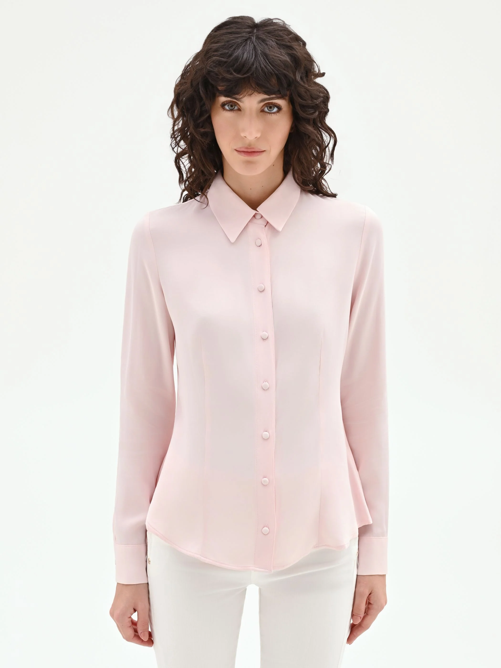 Camicia a scatoletta rosa chiaro - Image 2