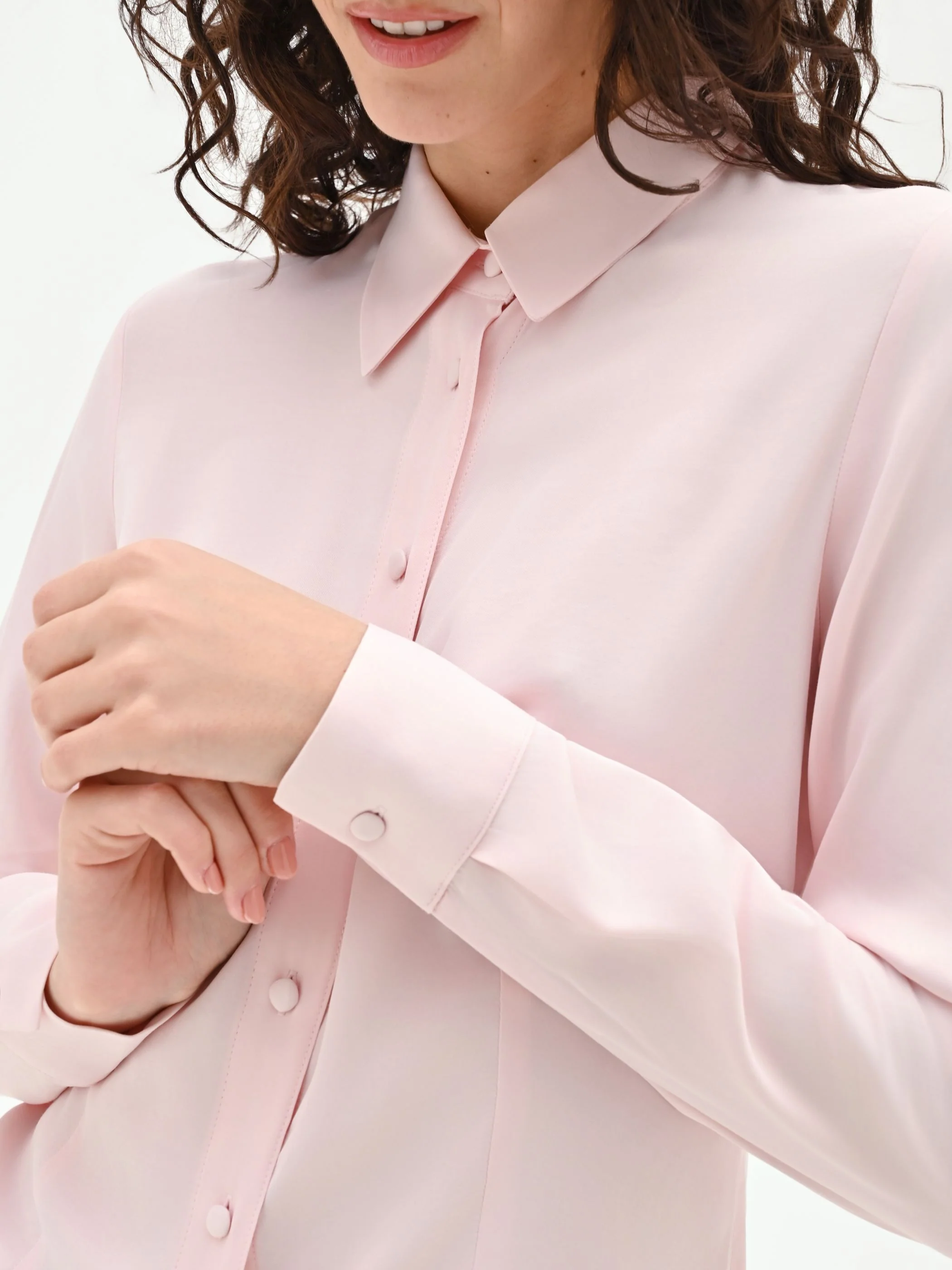 Camicia a scatoletta rosa chiaro - Image 4