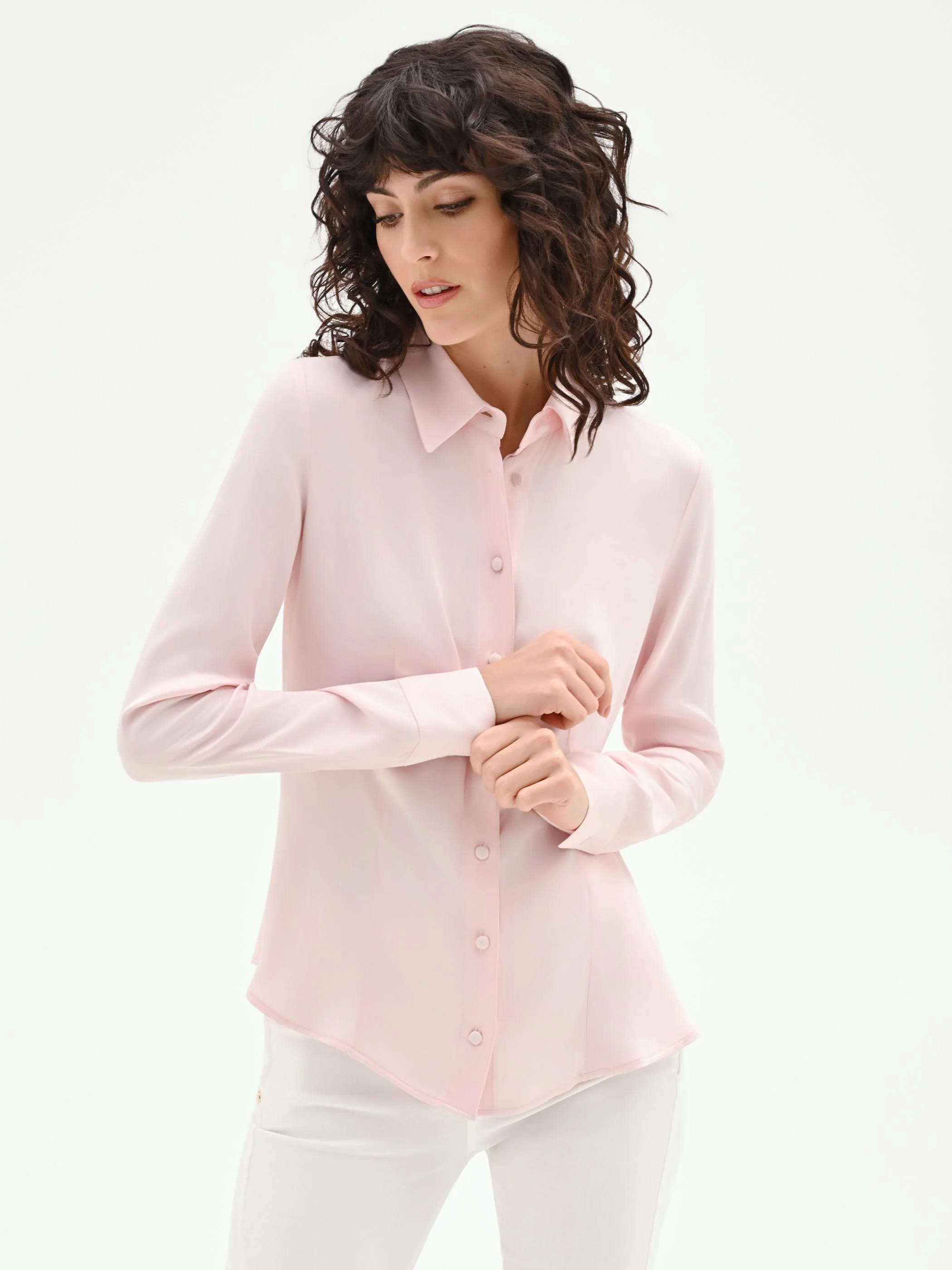 Camicia a scatoletta rosa chiaro - Image 5