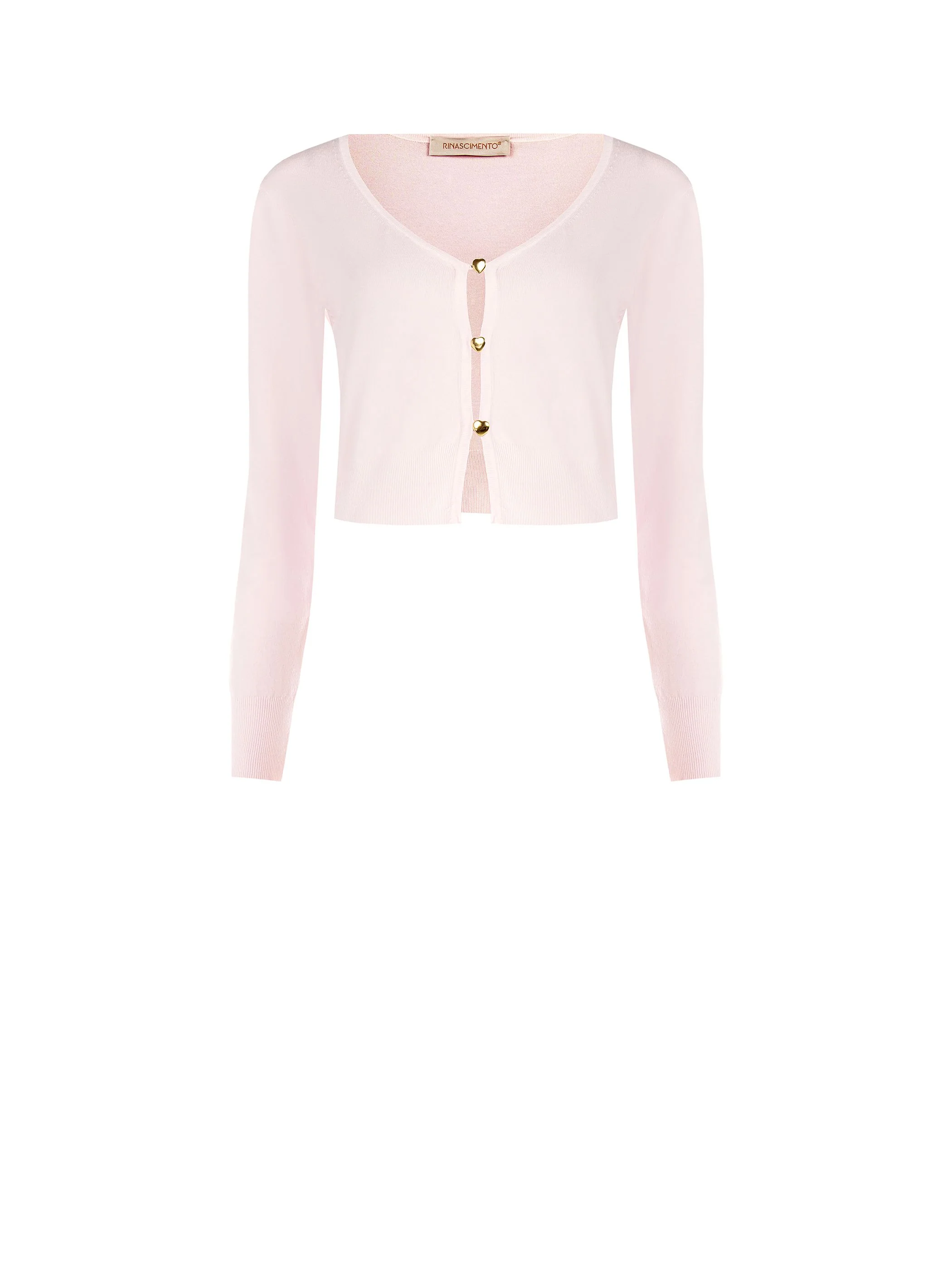 Cardigan cropped rosa pastello - Image 6
