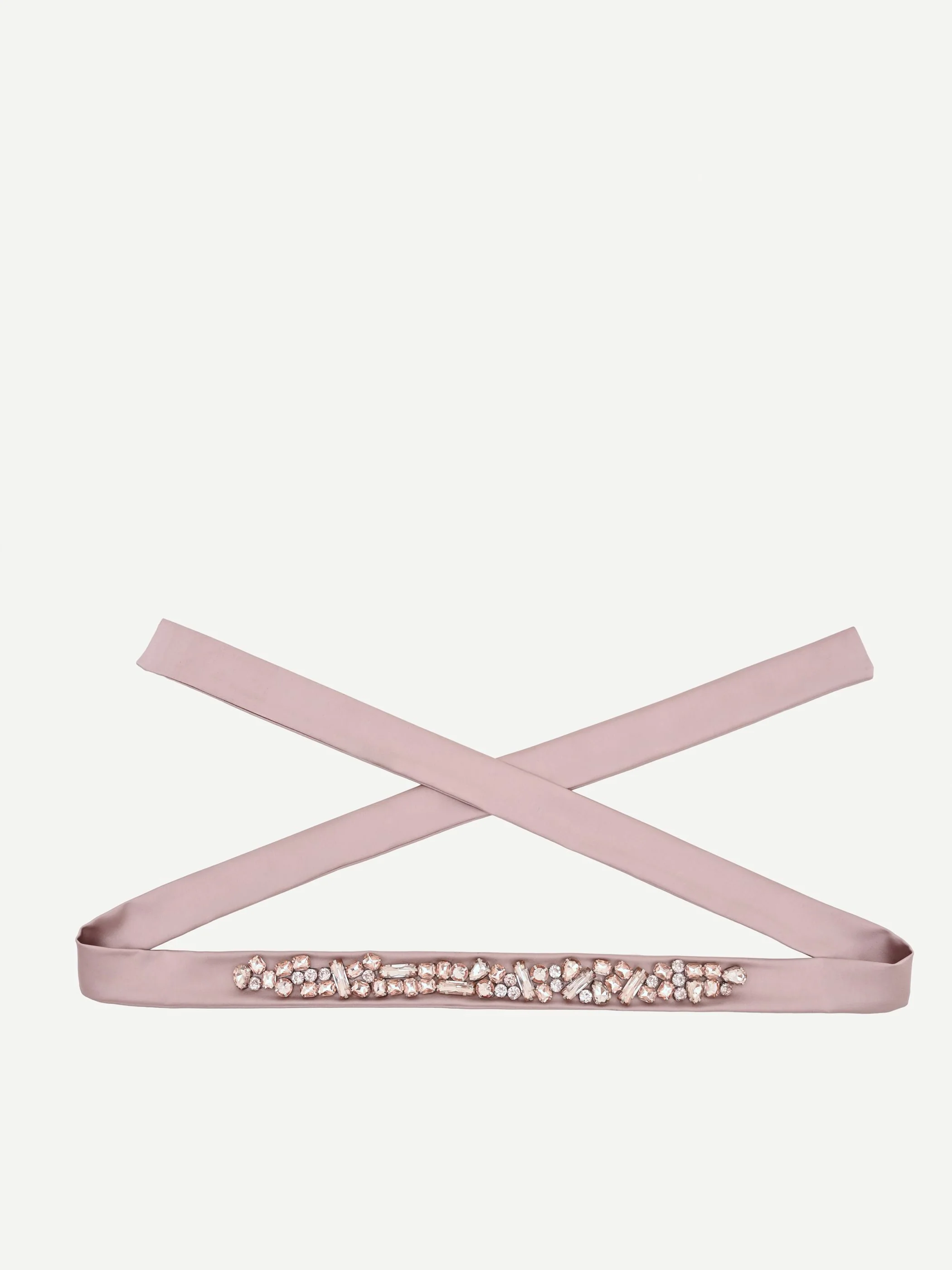 Cintura atelier rosa blush con pietre - Image 2