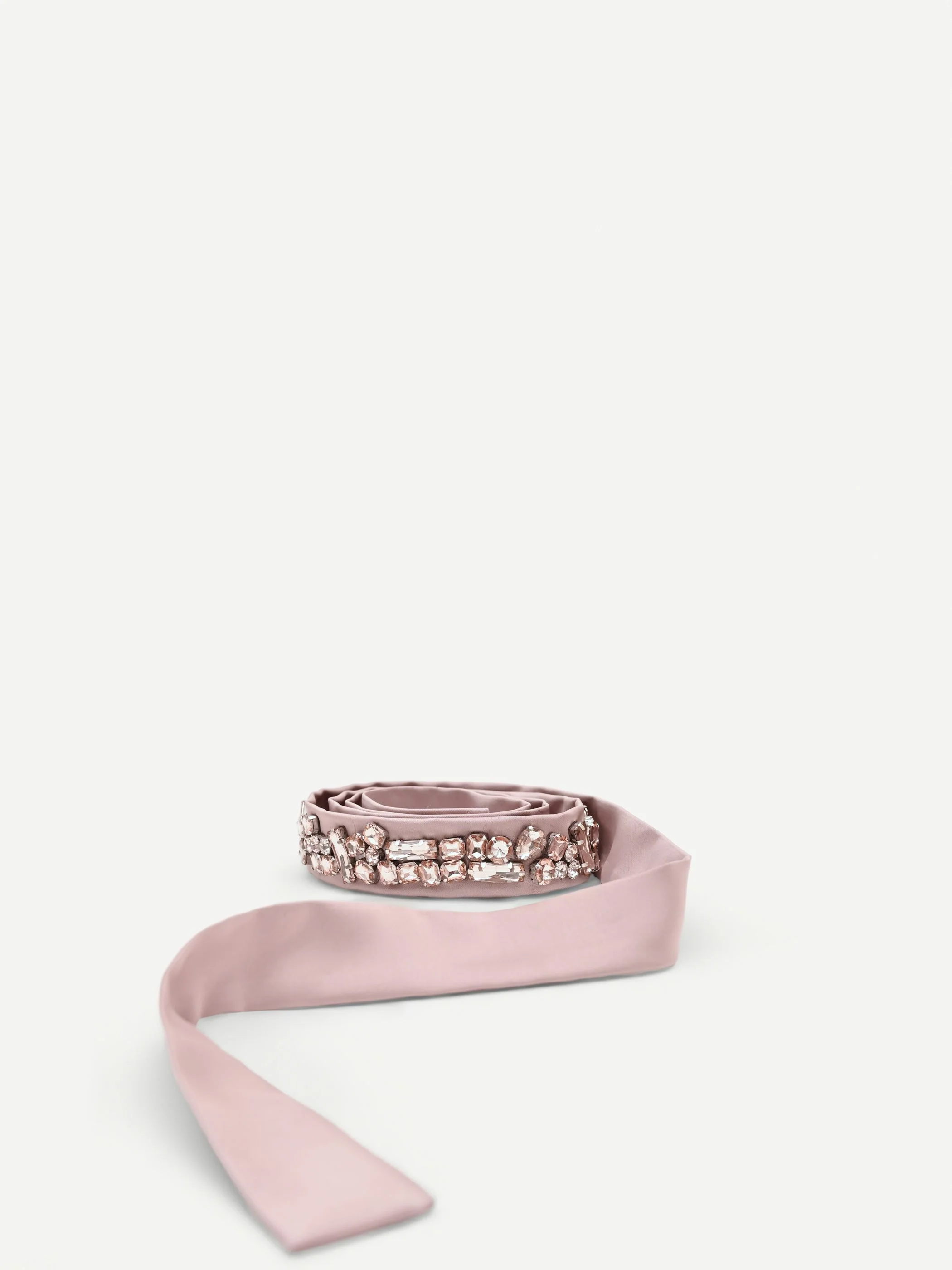 Cintura atelier rosa blush con pietre - Image 3