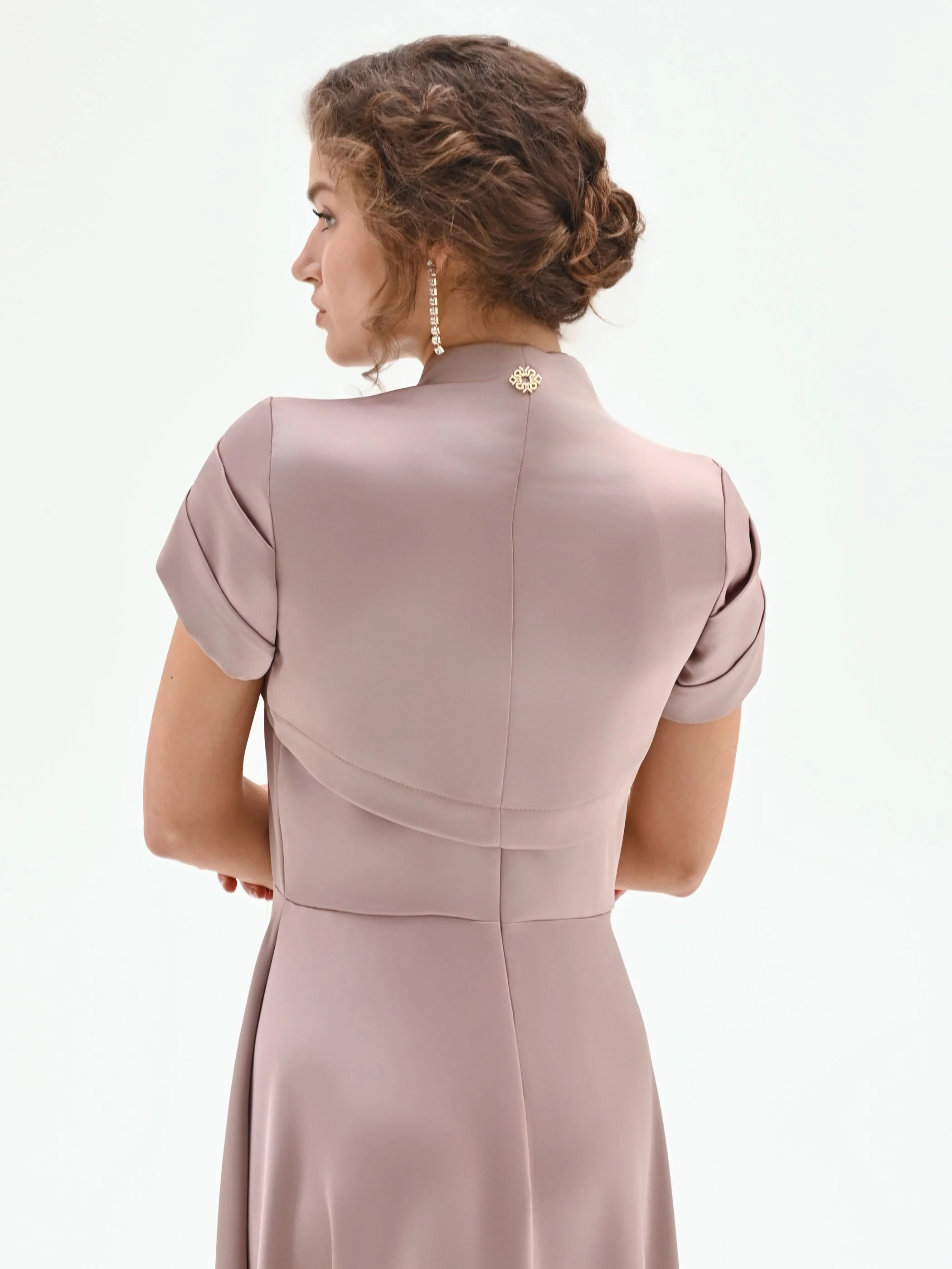 Coprispalla atelier rosa blush in raso - Image 3