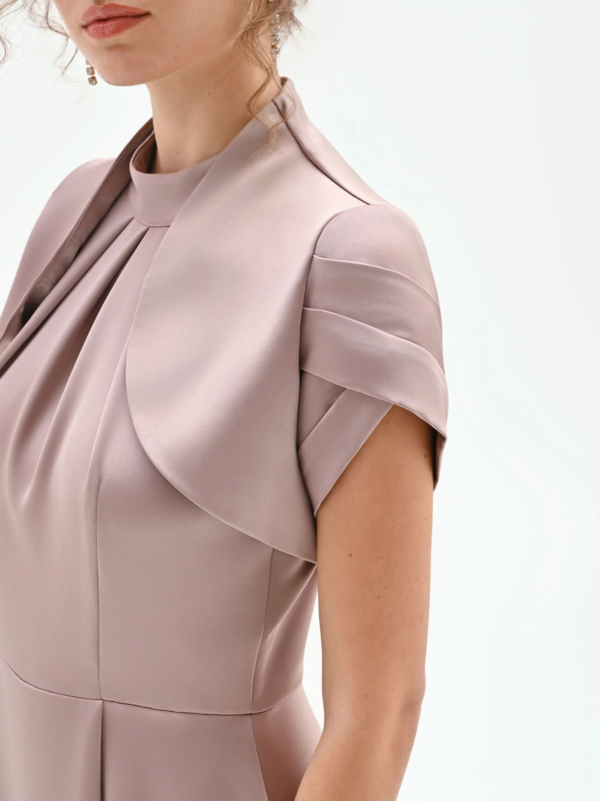 Coprispalla atelier rosa blush in raso - Image 4