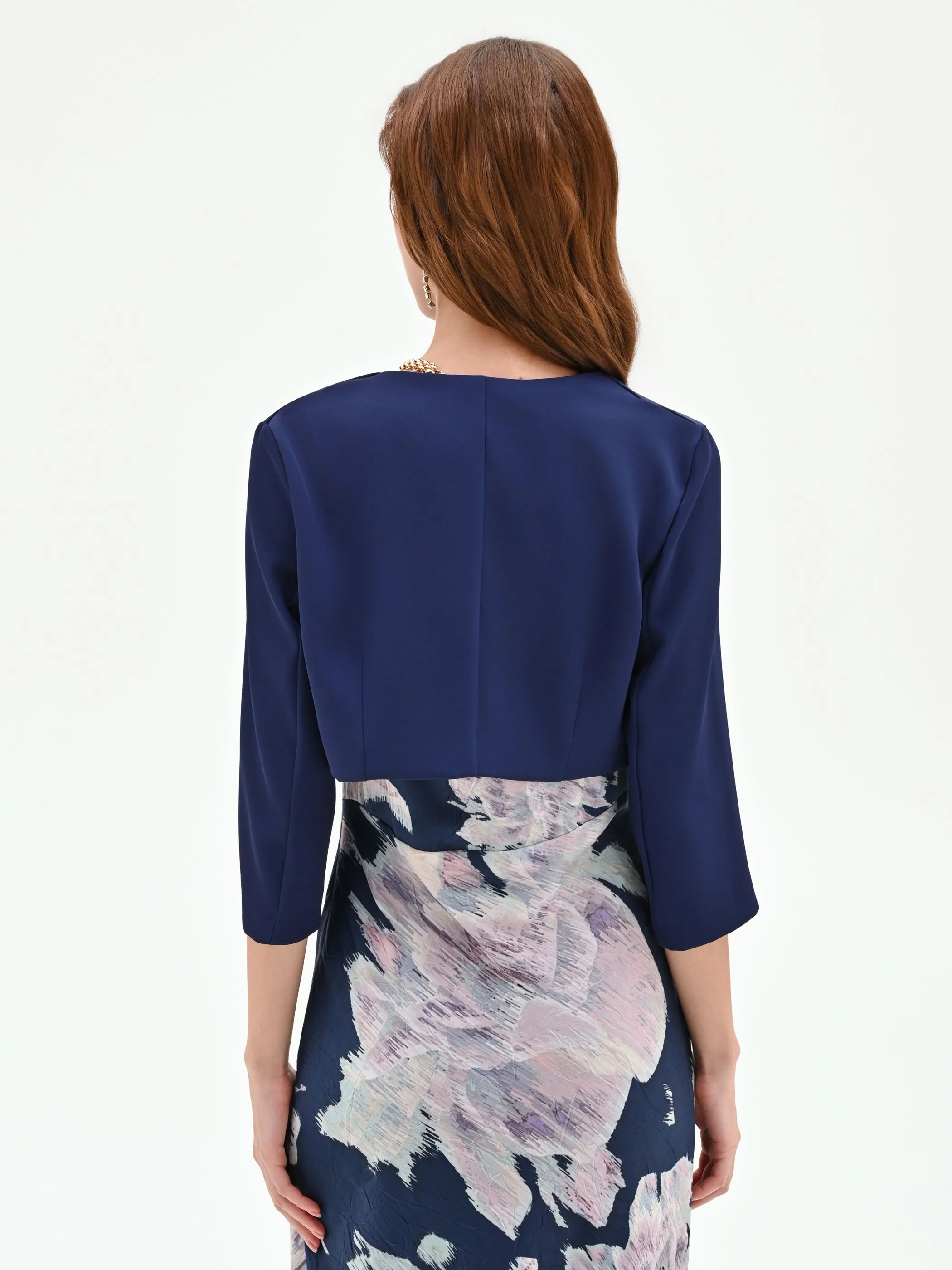 Coprispalle blu navy in cadi - Image 2