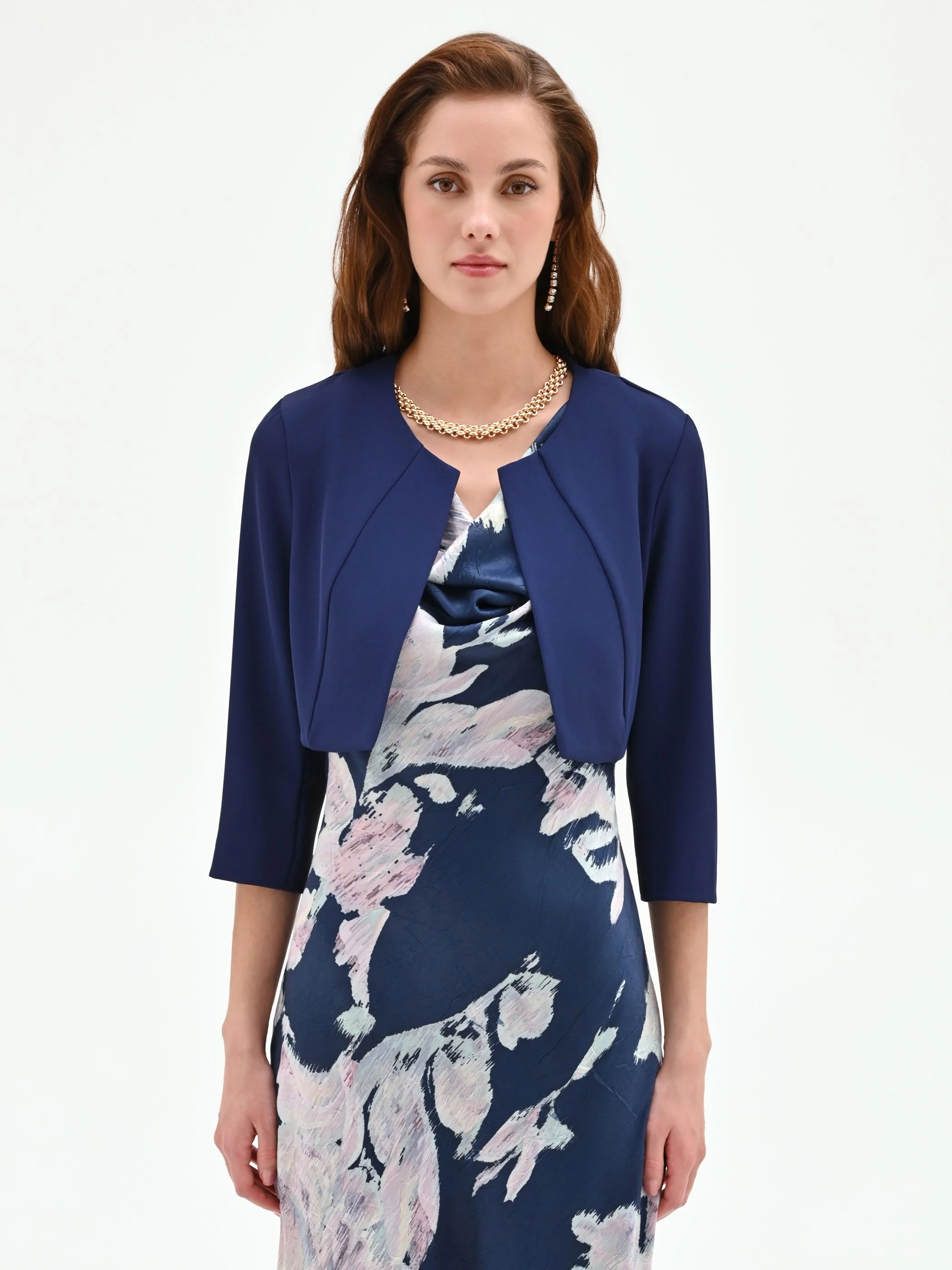 Coprispalle blu navy in cadi - Image 3