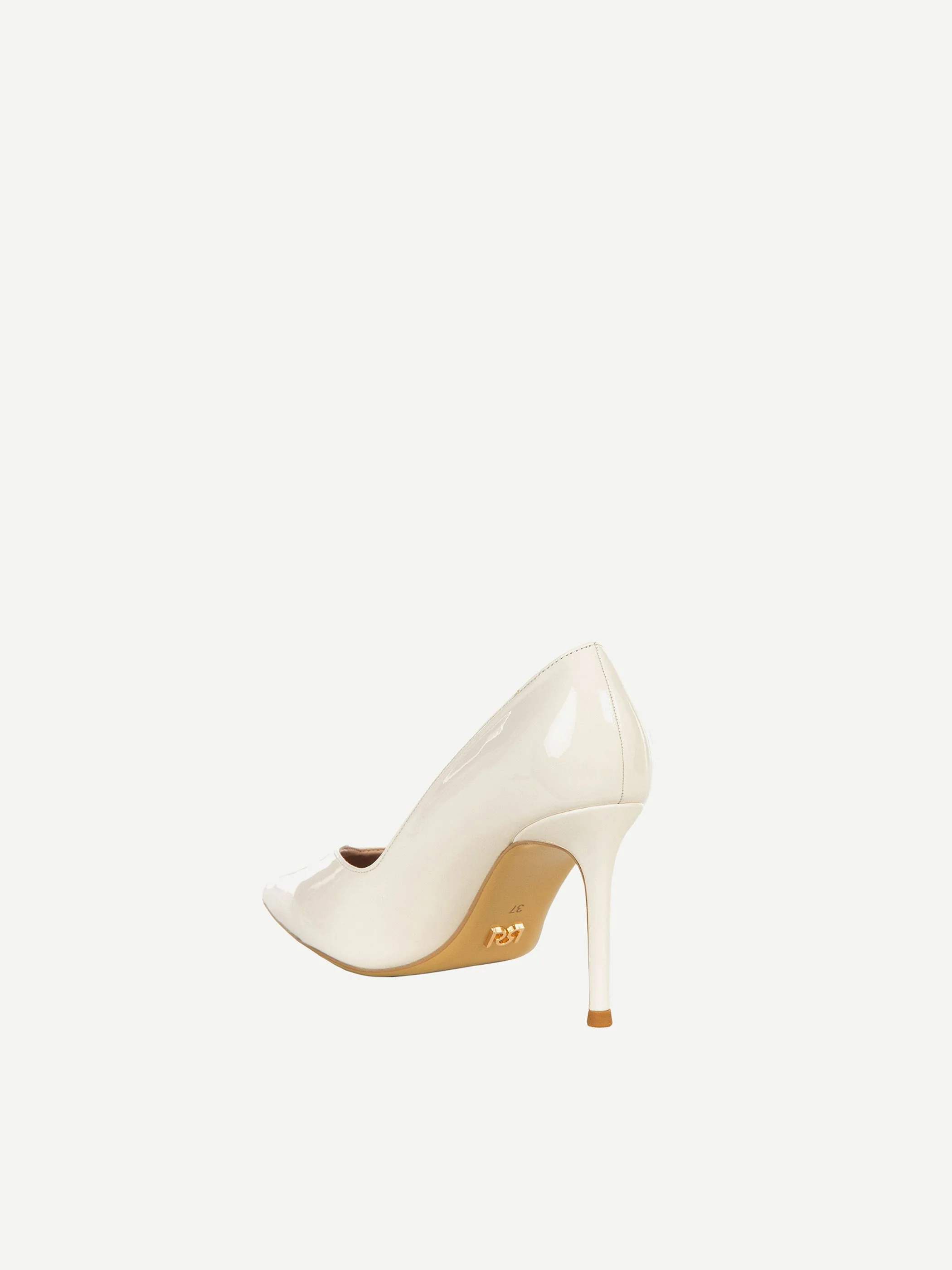 Décolleté beige in vernice - Image 3