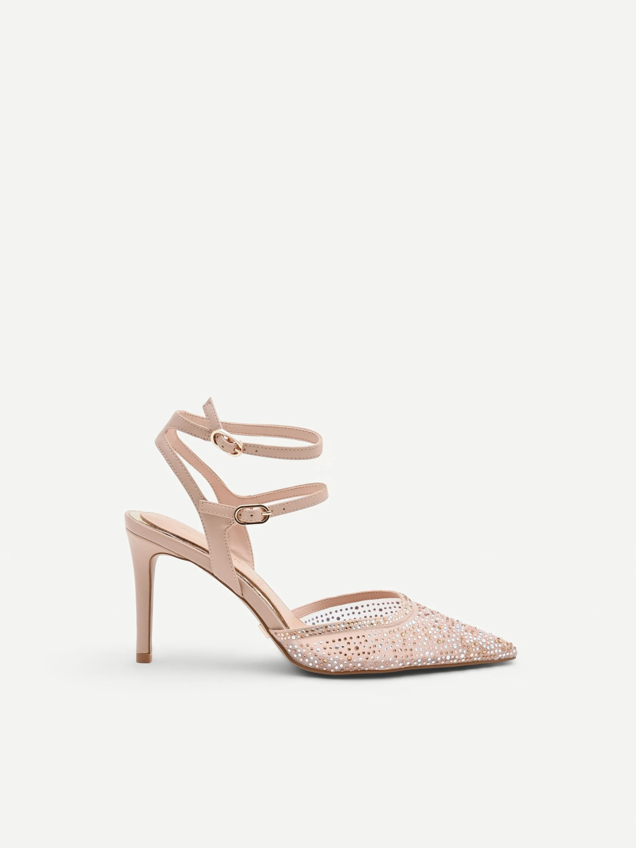 Décolleté rosa cipria con cristalli - Image 5