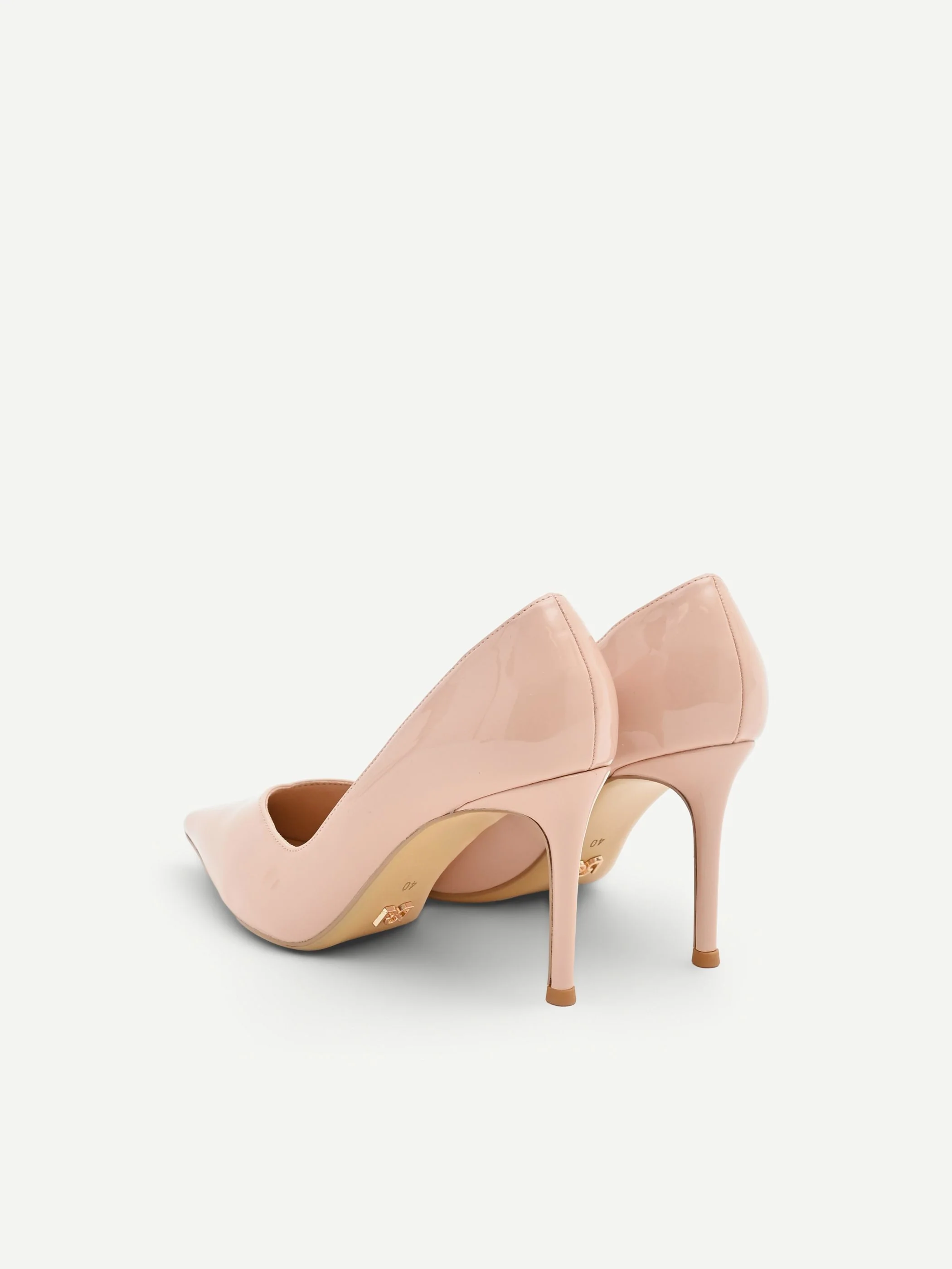 Décolleté rosa cipria in vernice - Image 2
