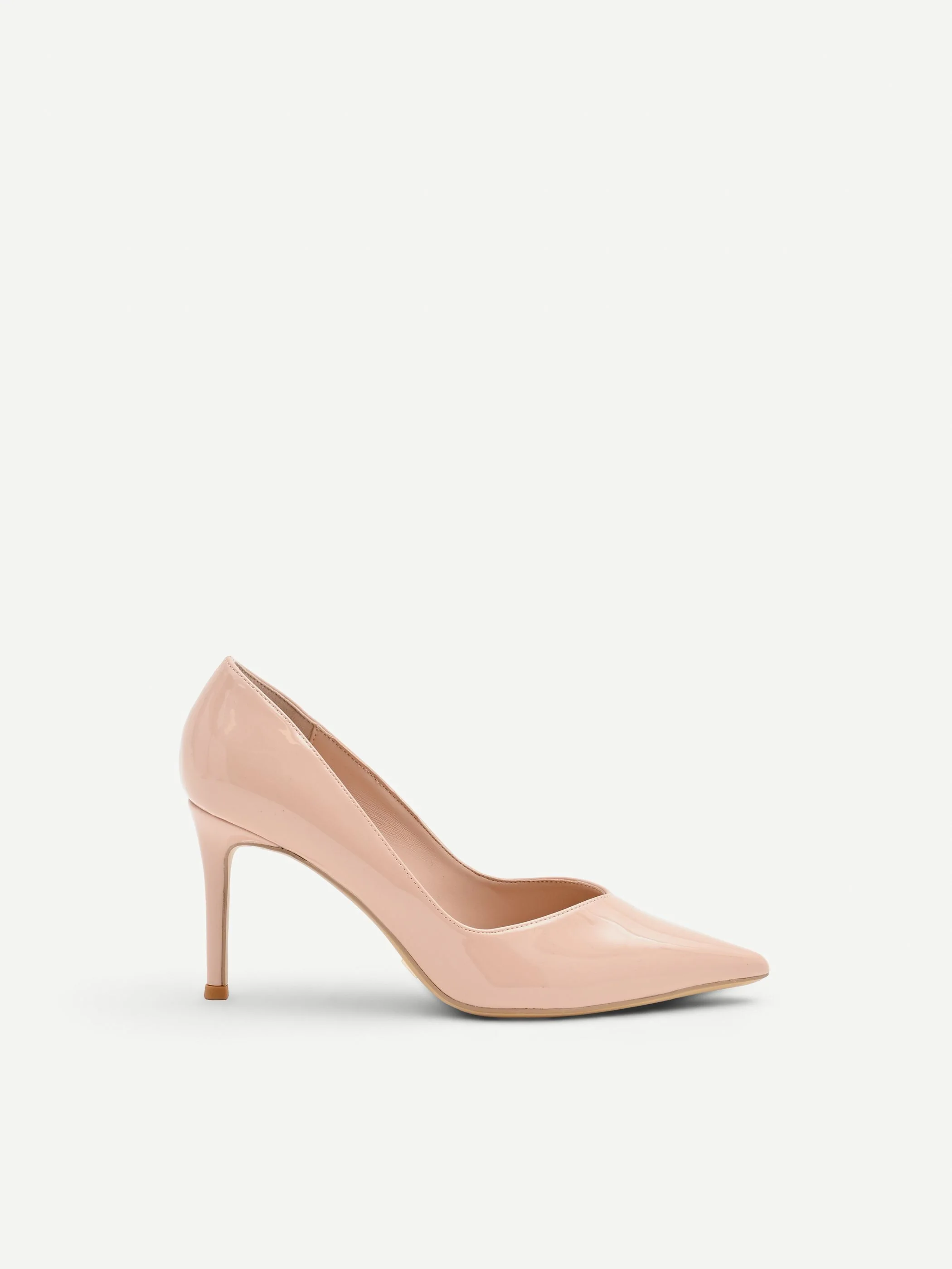 Décolleté rosa cipria in vernice - Image 4