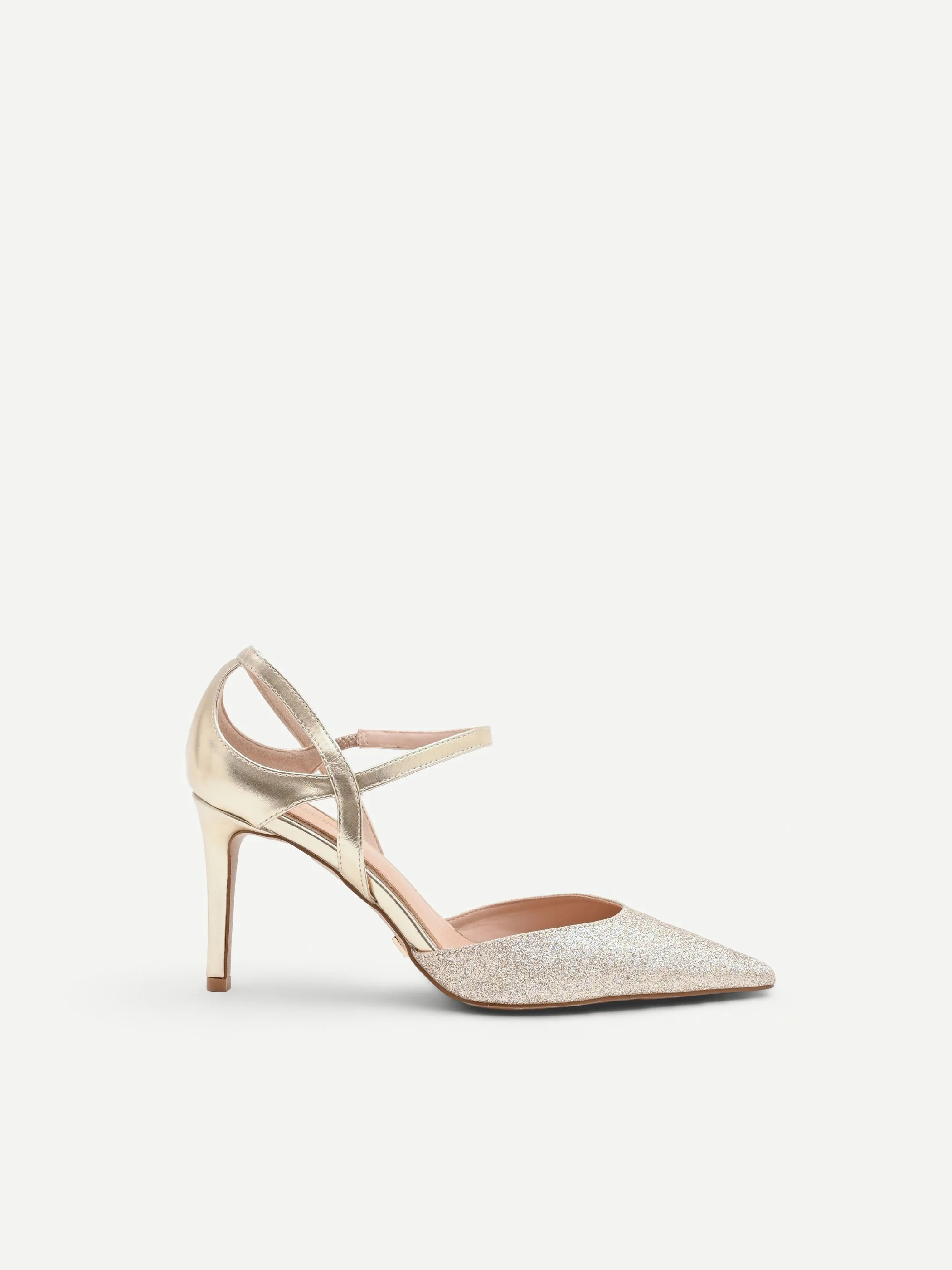 Décolleté slingback oro con doppia legatura - Image 4