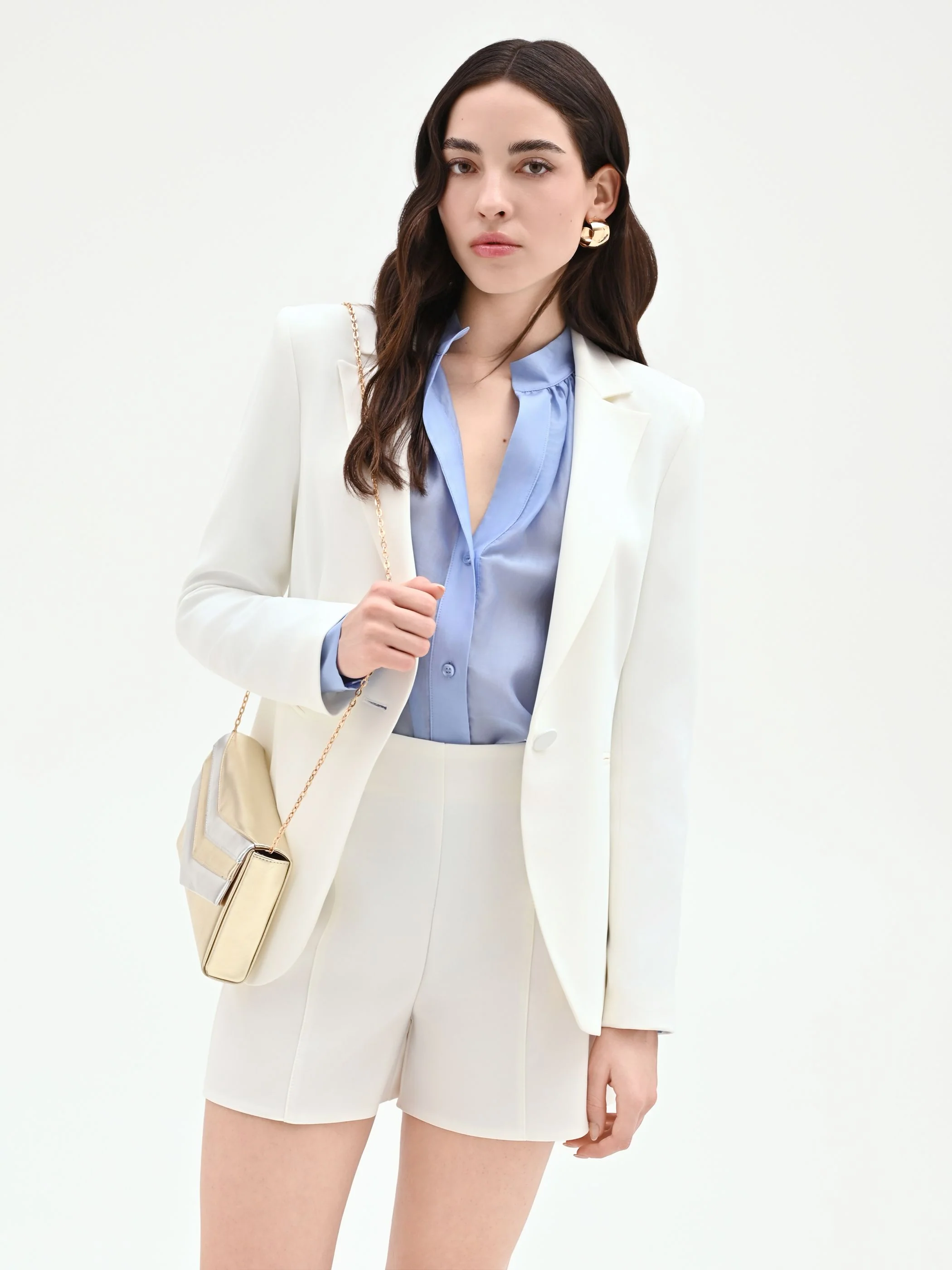 Giacca blazer bianca monopetto - Image 6