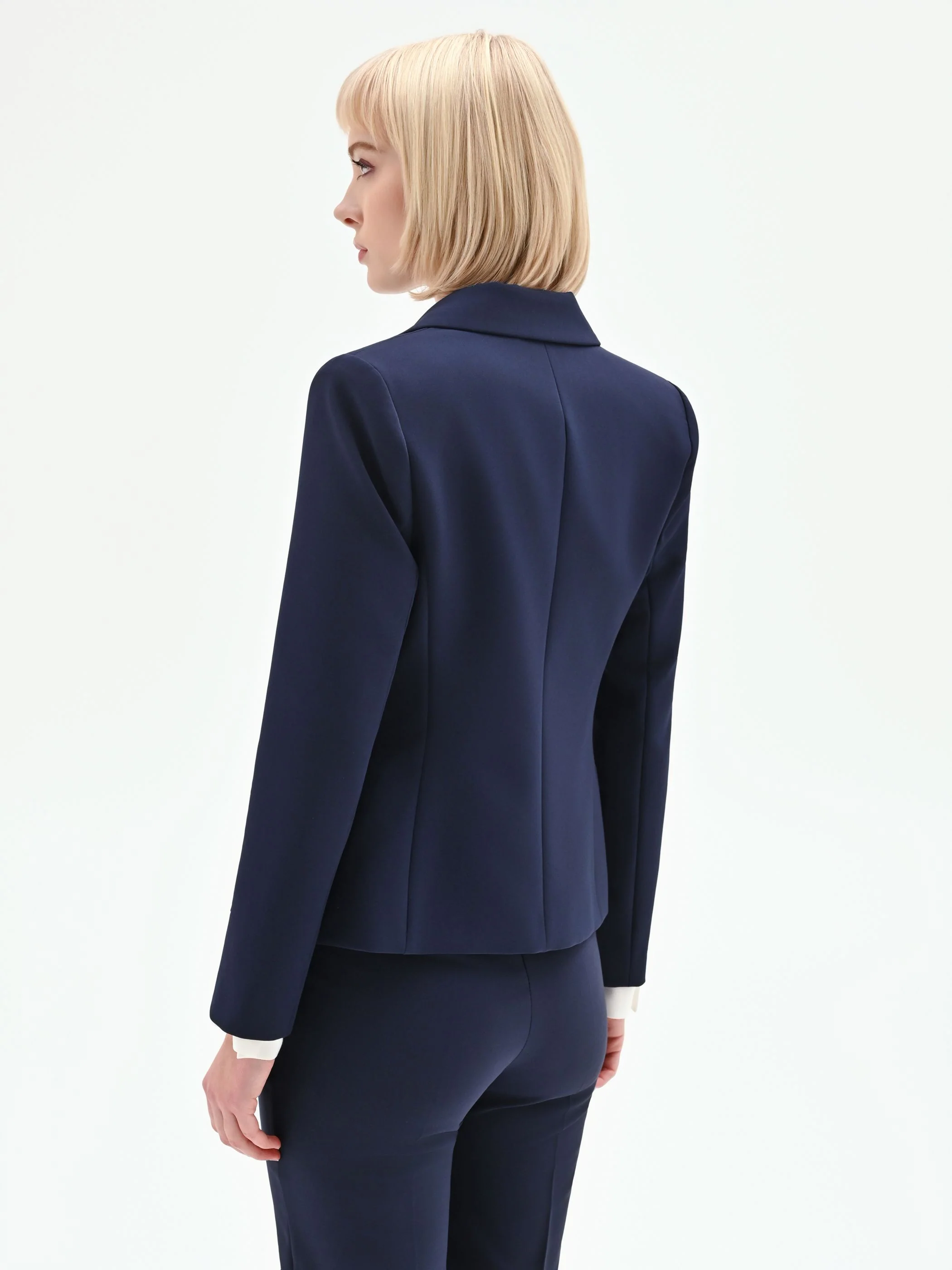 Giacca blazer doppiopetto blu - Image 3