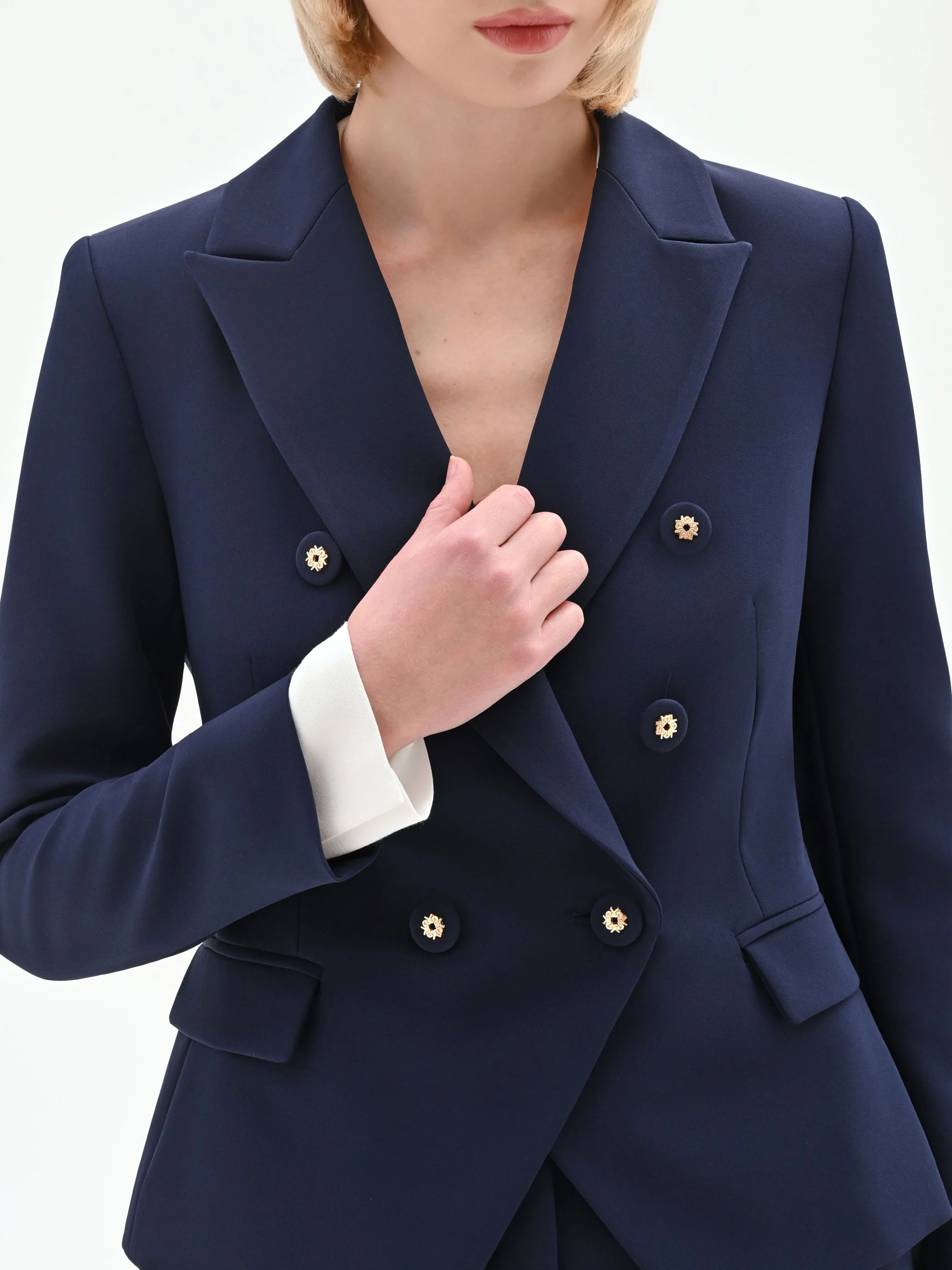 Giacca blazer doppiopetto blu - Image 4