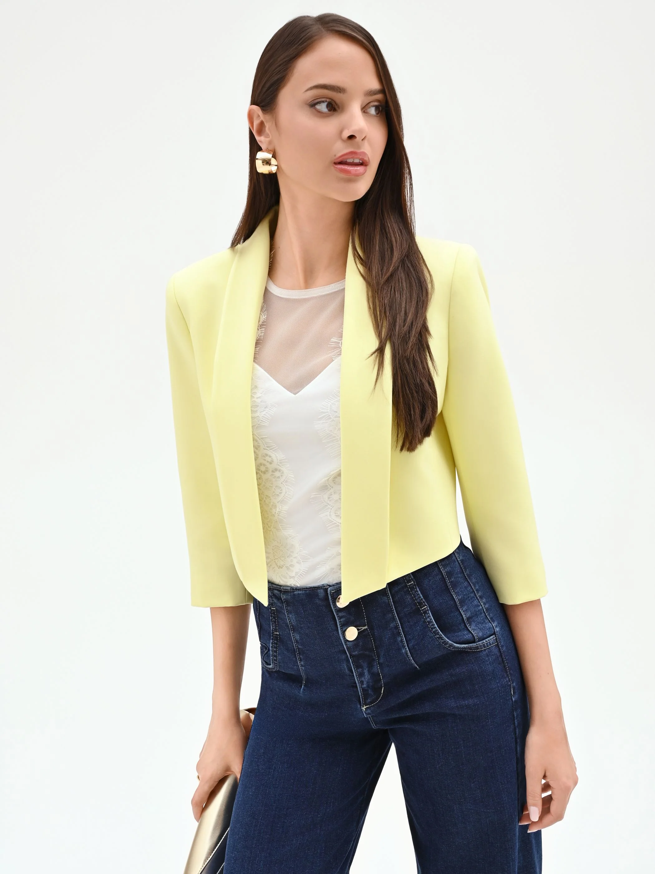 Giacca bolero giallo chiaro - Image 6