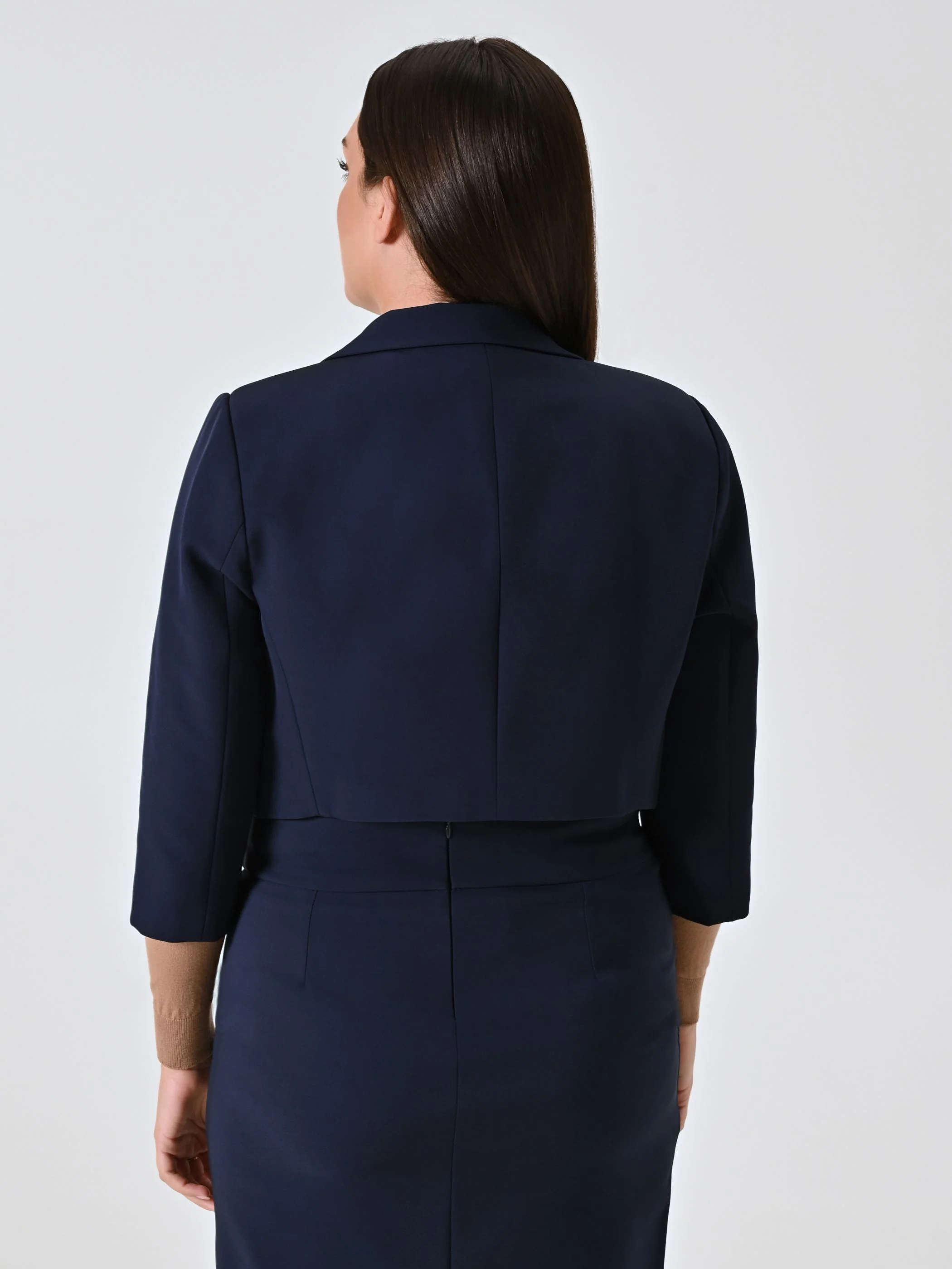 Giacca Corta Curvy Blu - Image 5