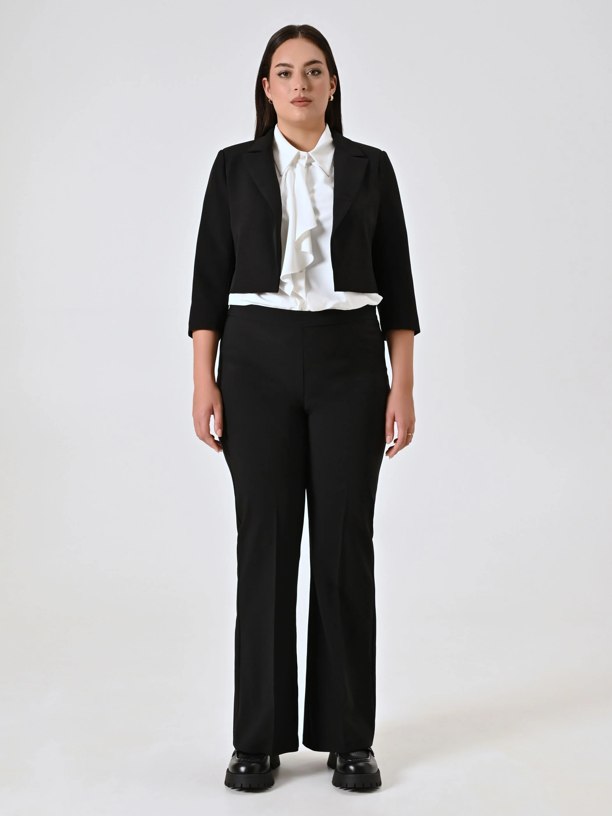 Giacca Corta Curvy Nera - Image 5