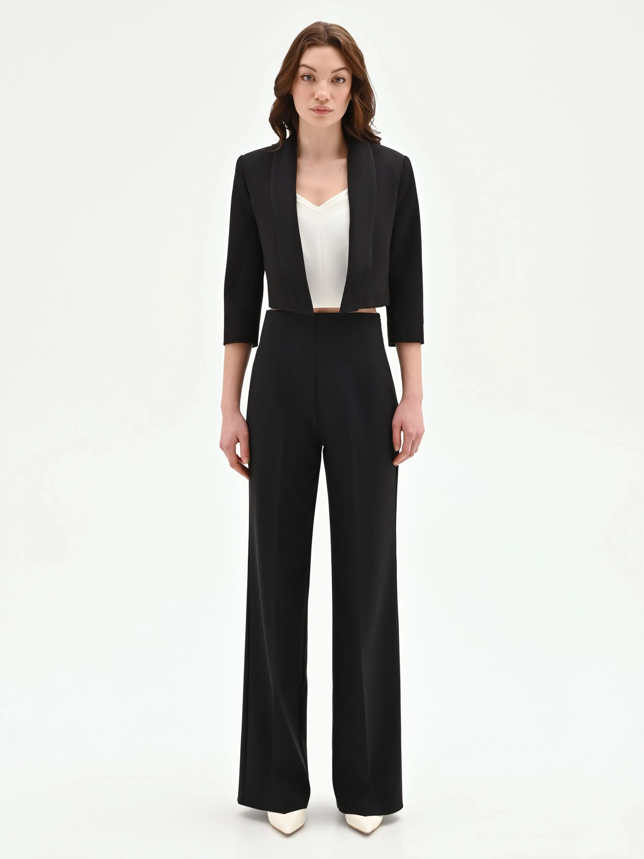 Giacca corta nera stile bolero - Image 4
