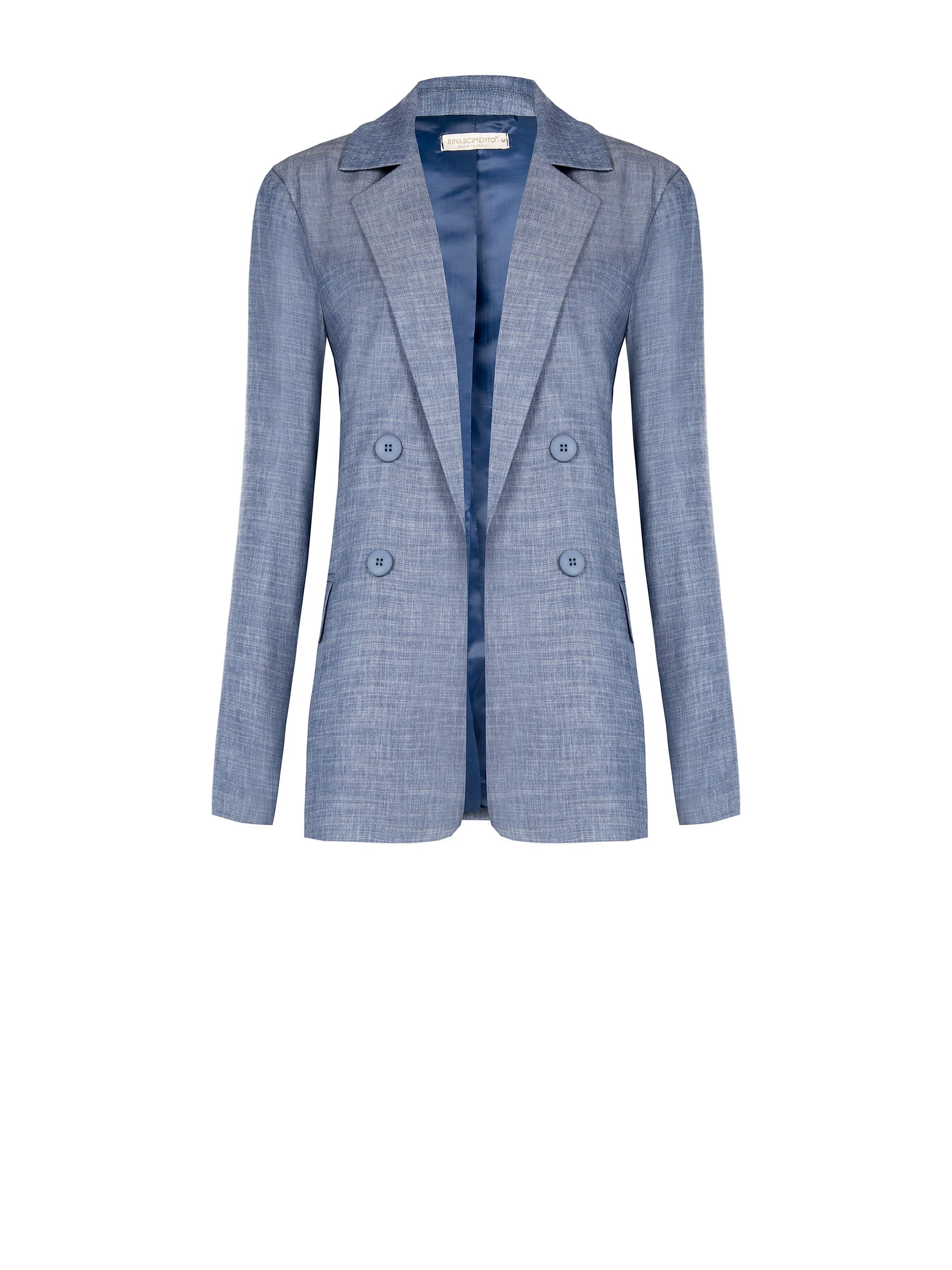 Giacca doppiopetto in chambray - Image 6