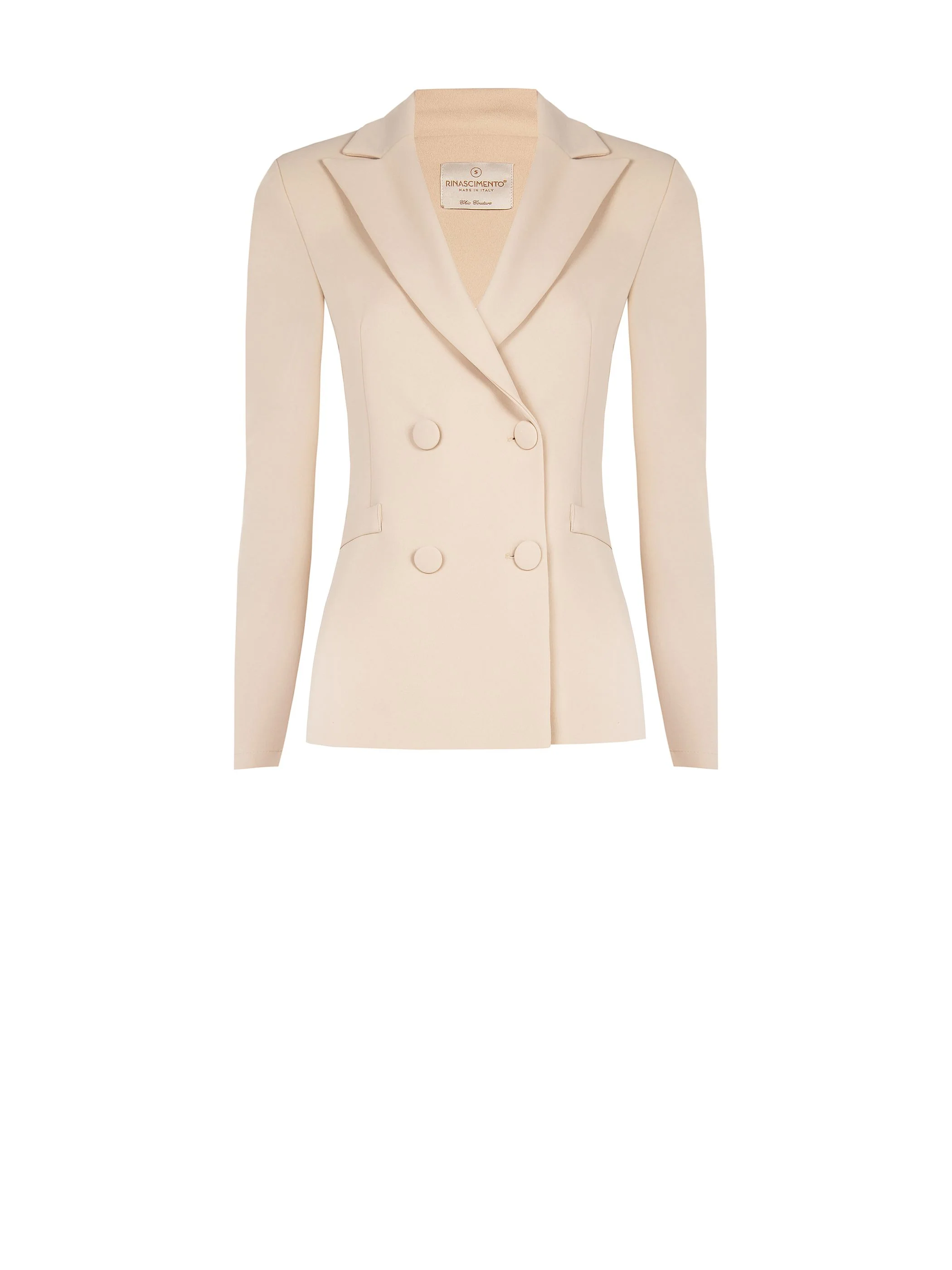 Giacca doppiopetto tortora beige - Image 6