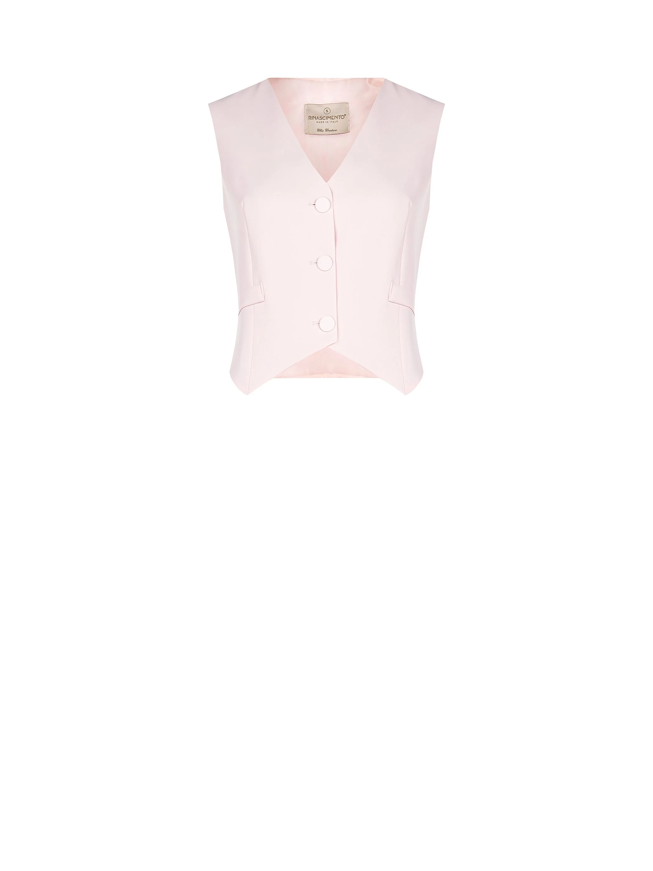 Gilet monopetto rosa pastello - Image 6