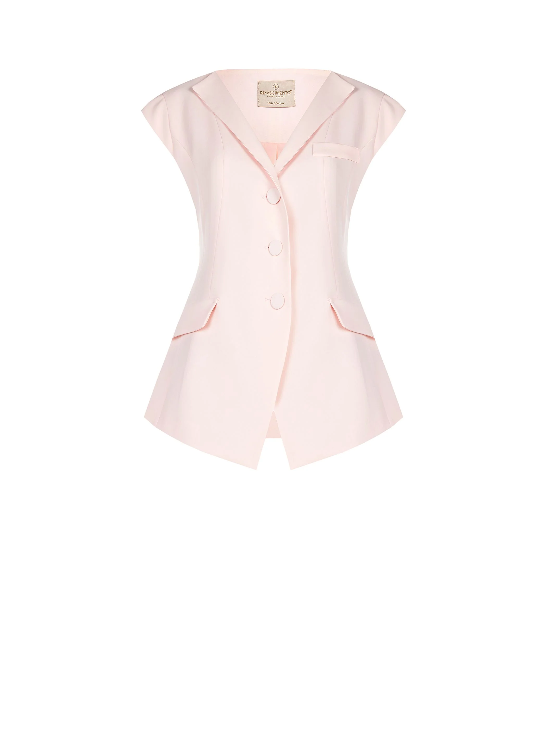 Gilet monopetto rosa pastello - Image 6