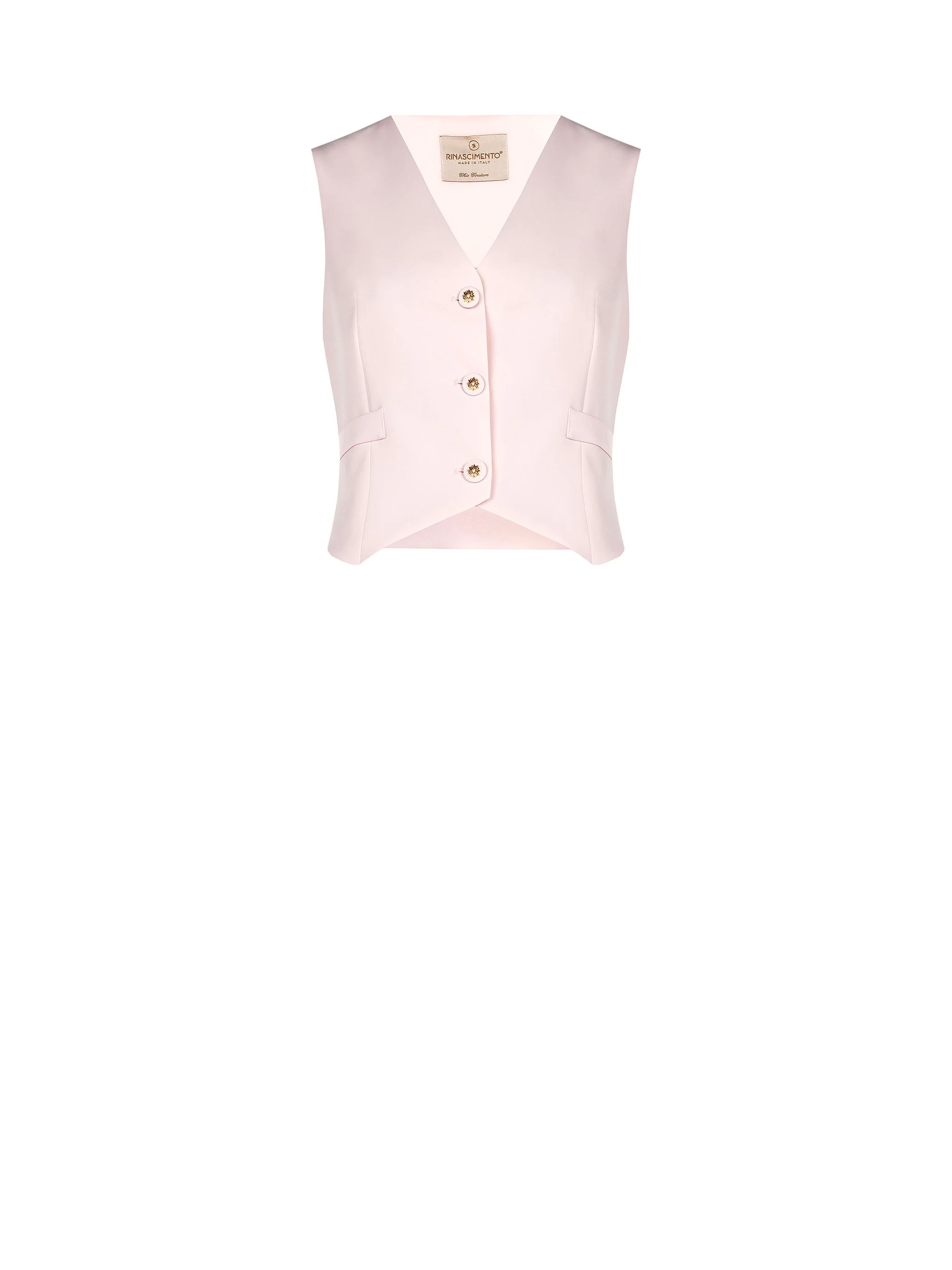 Gilet rosa pastello dal taglio cropped - Image 6