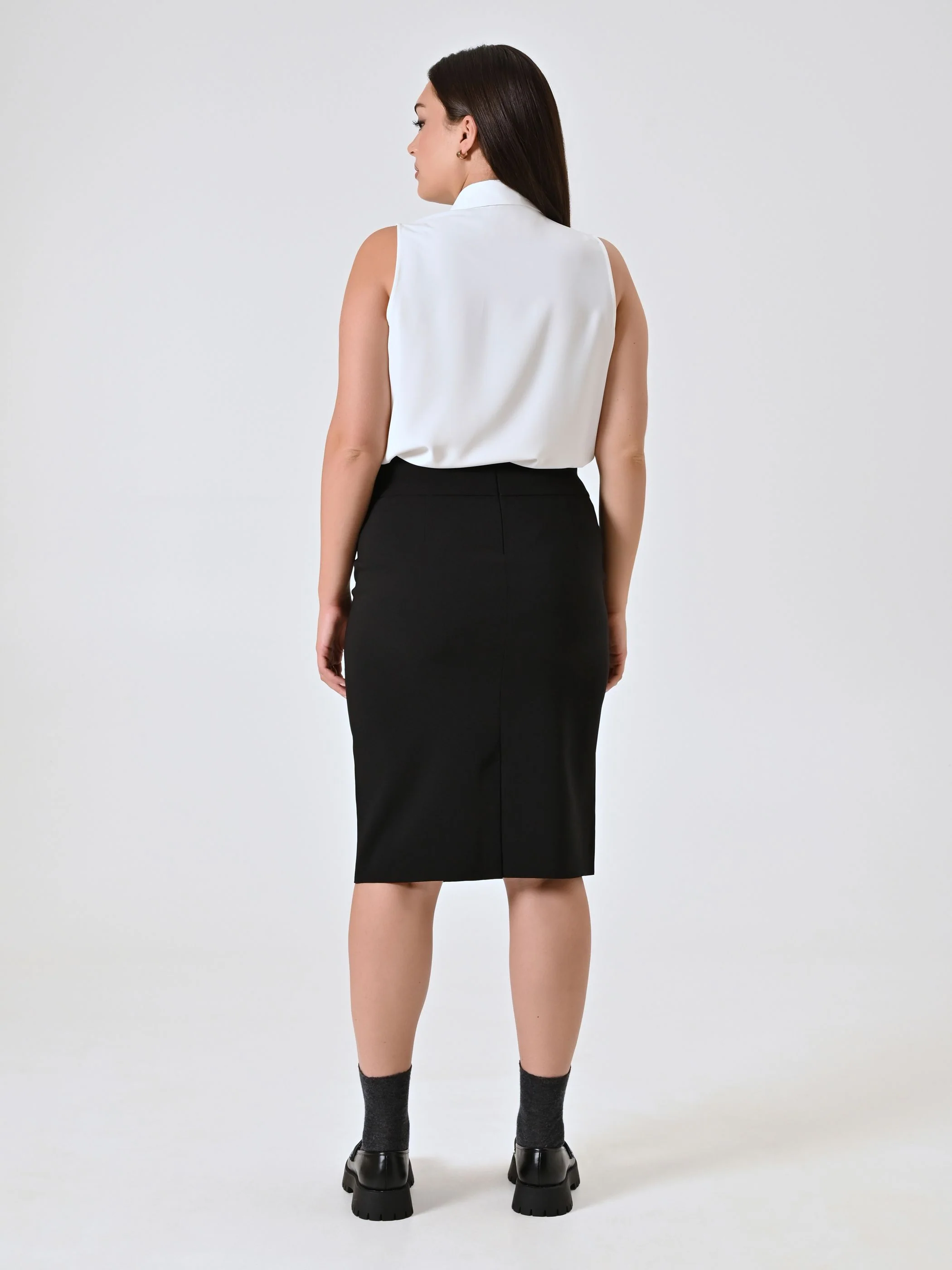 Gonna Curvy Tubino Nero - Image 3