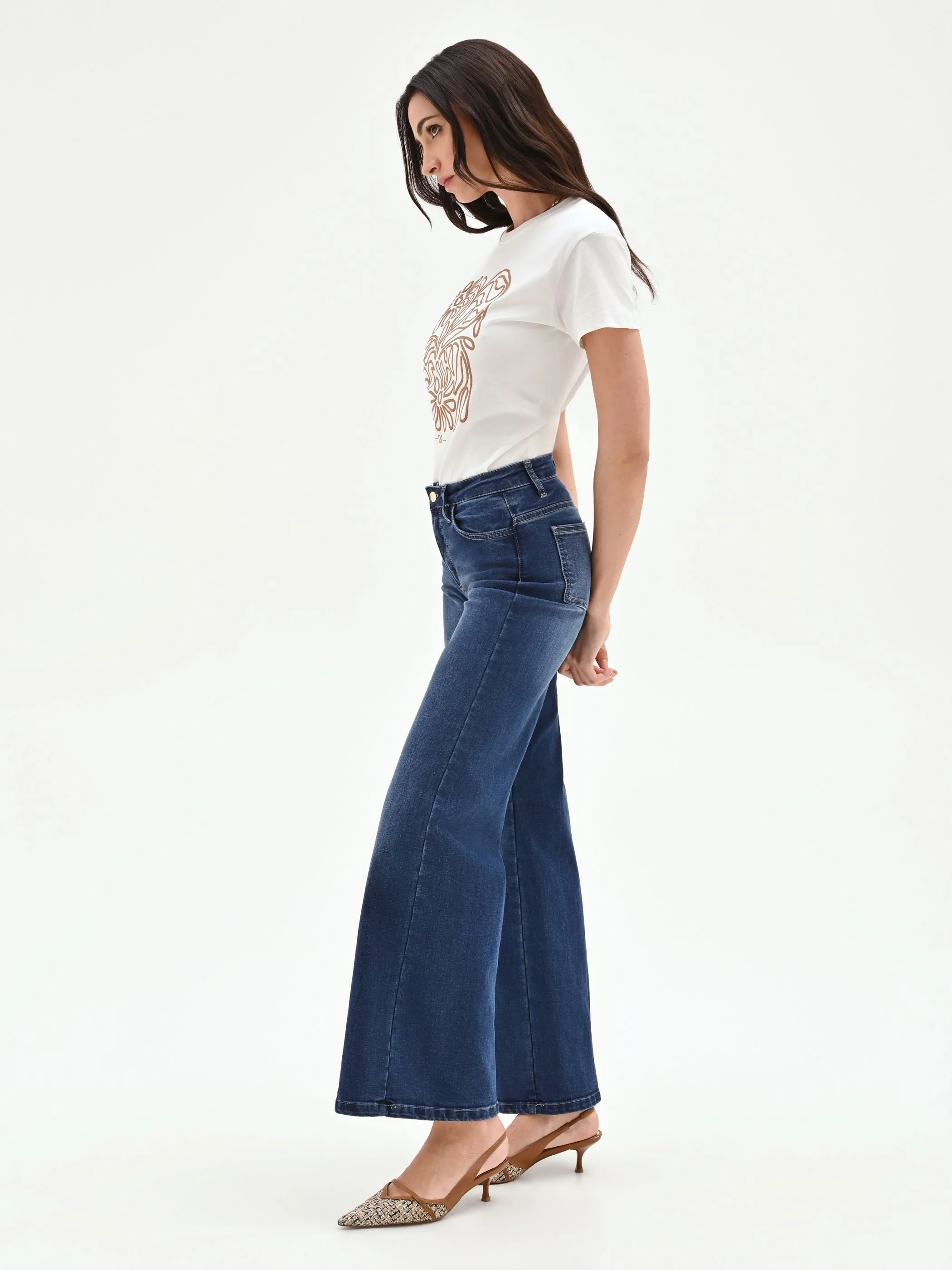 Jeans blu a palazzo - Image 5