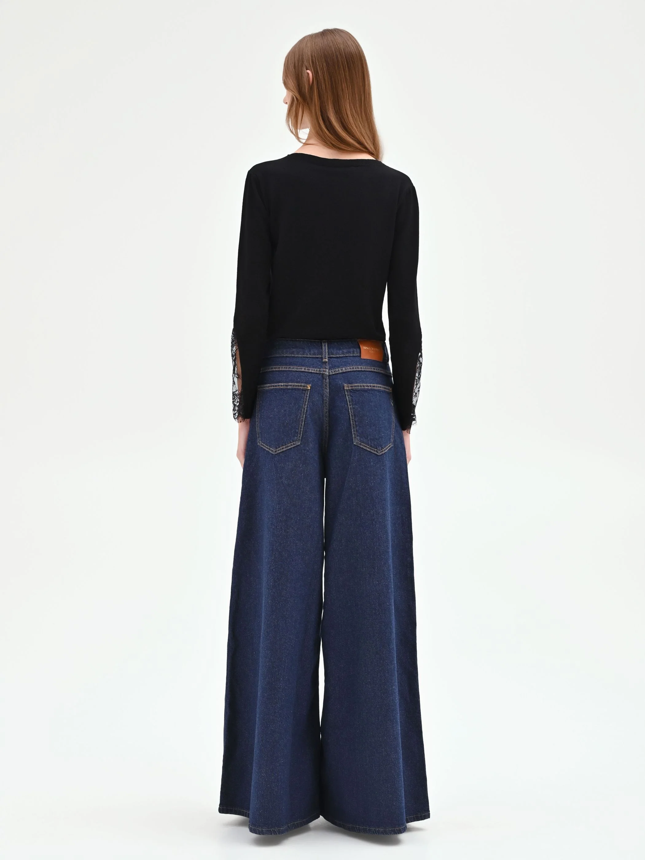 Jeans extra wide blu indaco high waist - Image 3