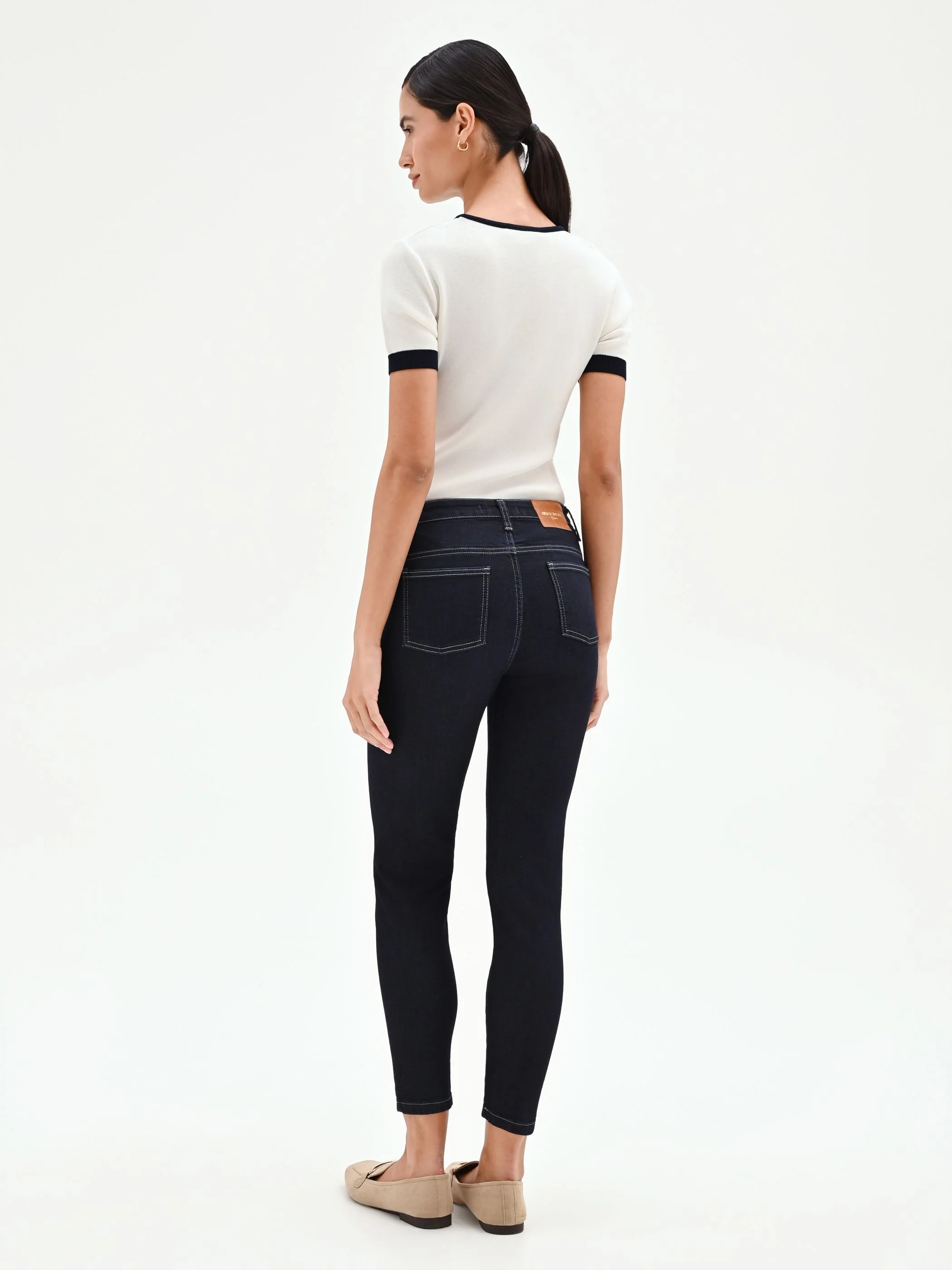 Jeans skinny blu stile marinniére - Image 5