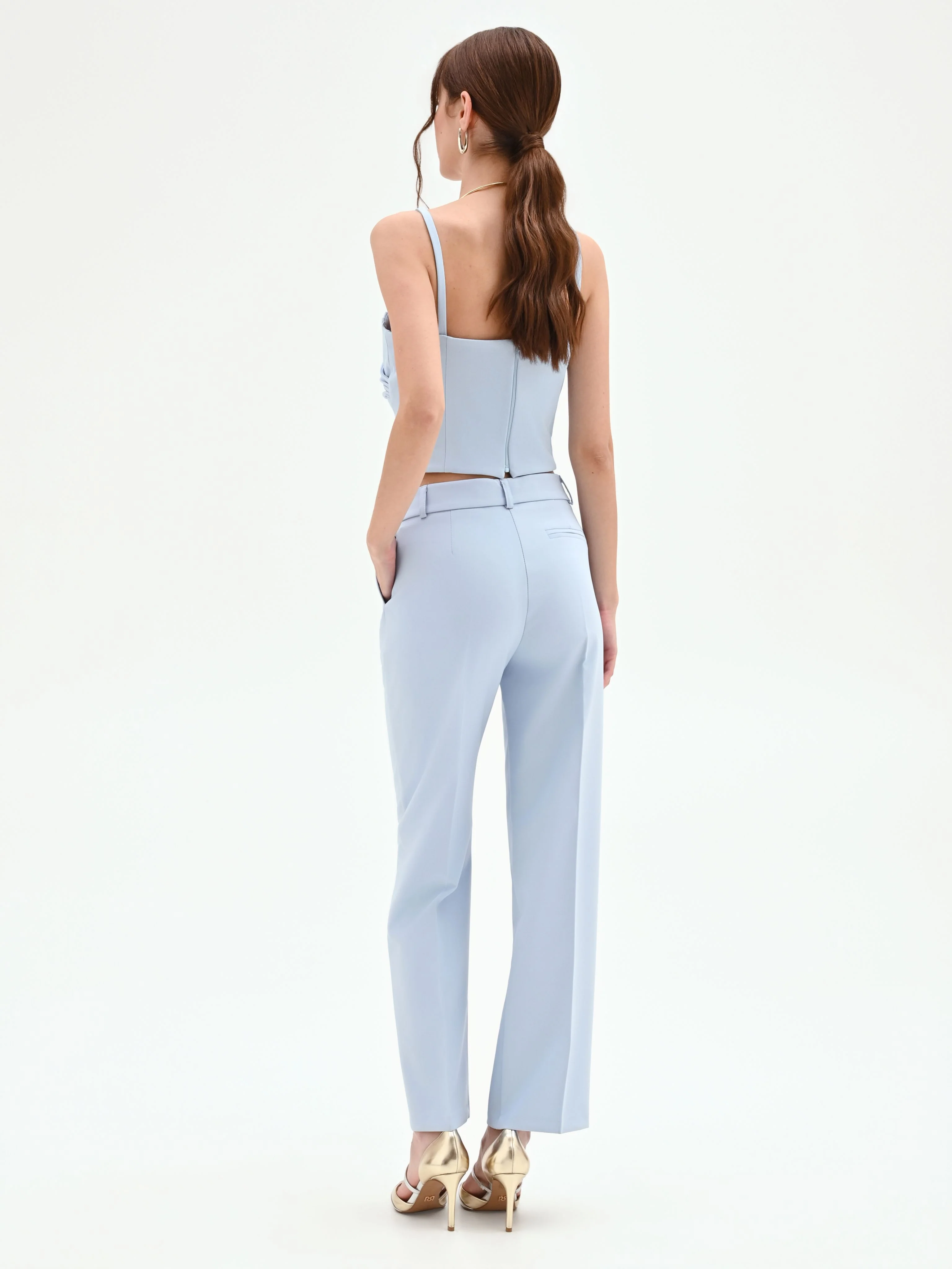 Pantalone a gamba dritta cielo azzurro - Image 3