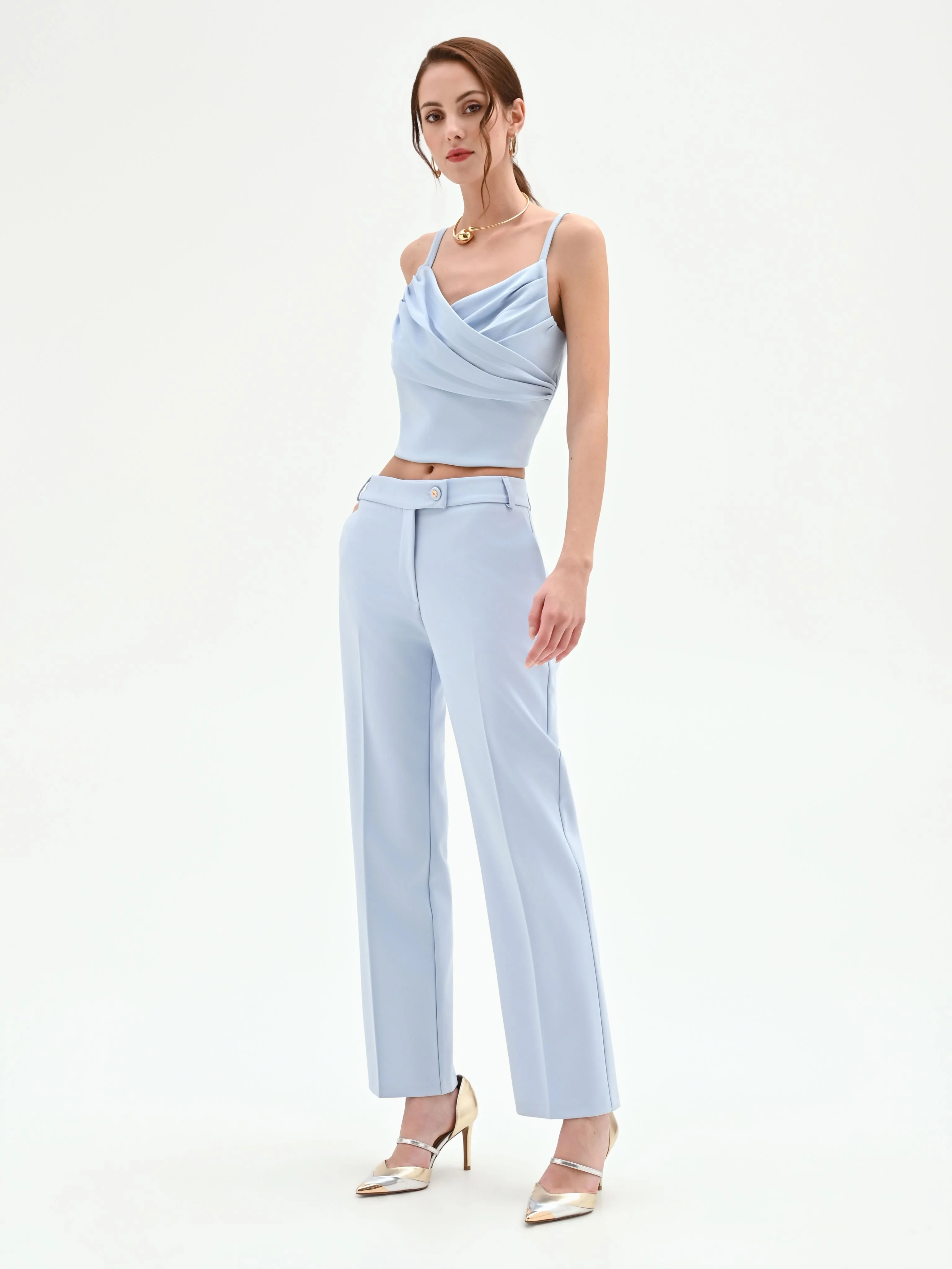 Pantalone a gamba dritta cielo azzurro - Image 5
