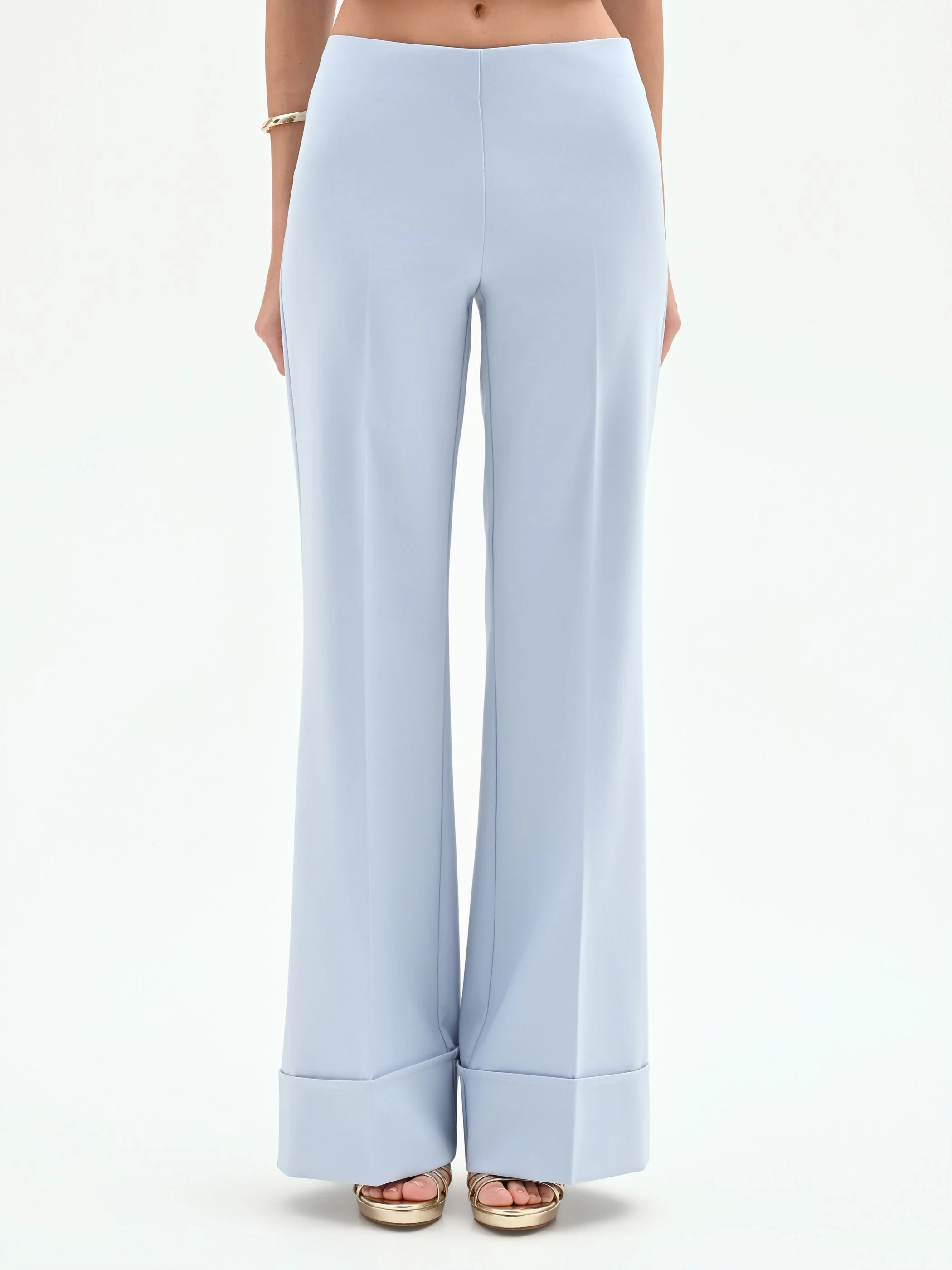 Pantalone a palazzo cielo azzurro - Image 2
