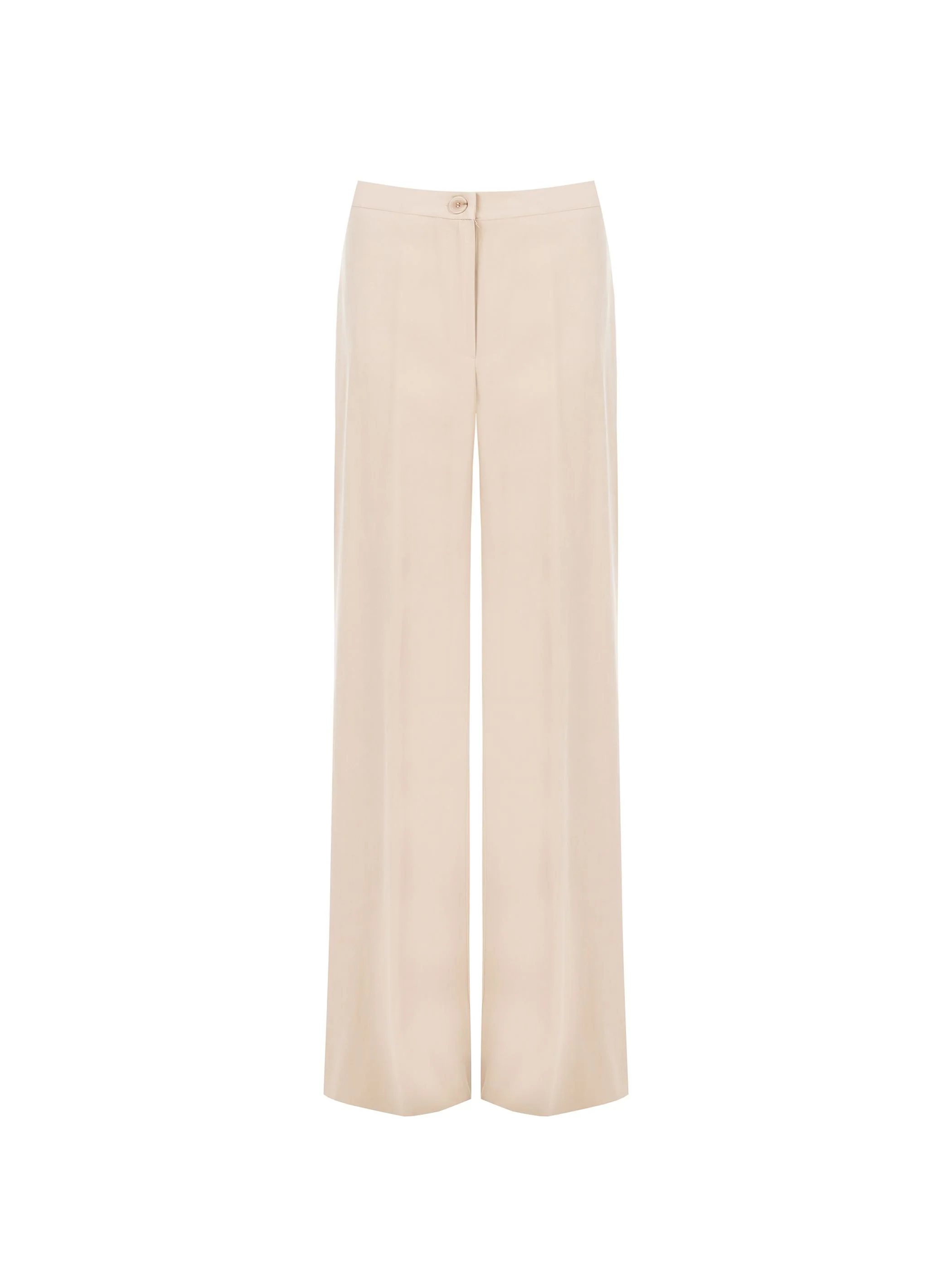 Pantalone a palazzo tortora beige in viscosa - Image 6