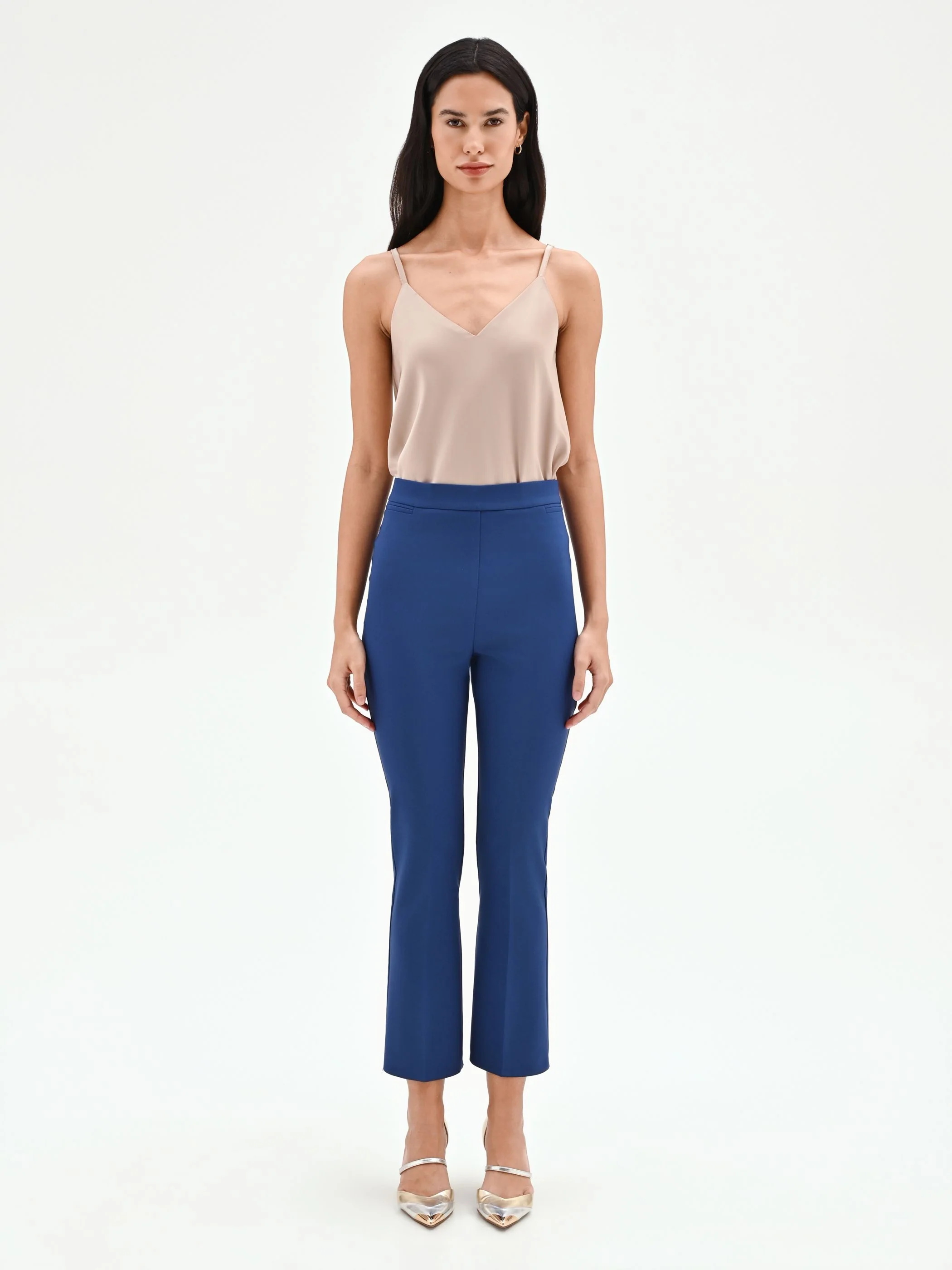 Pantalone a trombetta blu brillante - Image 2