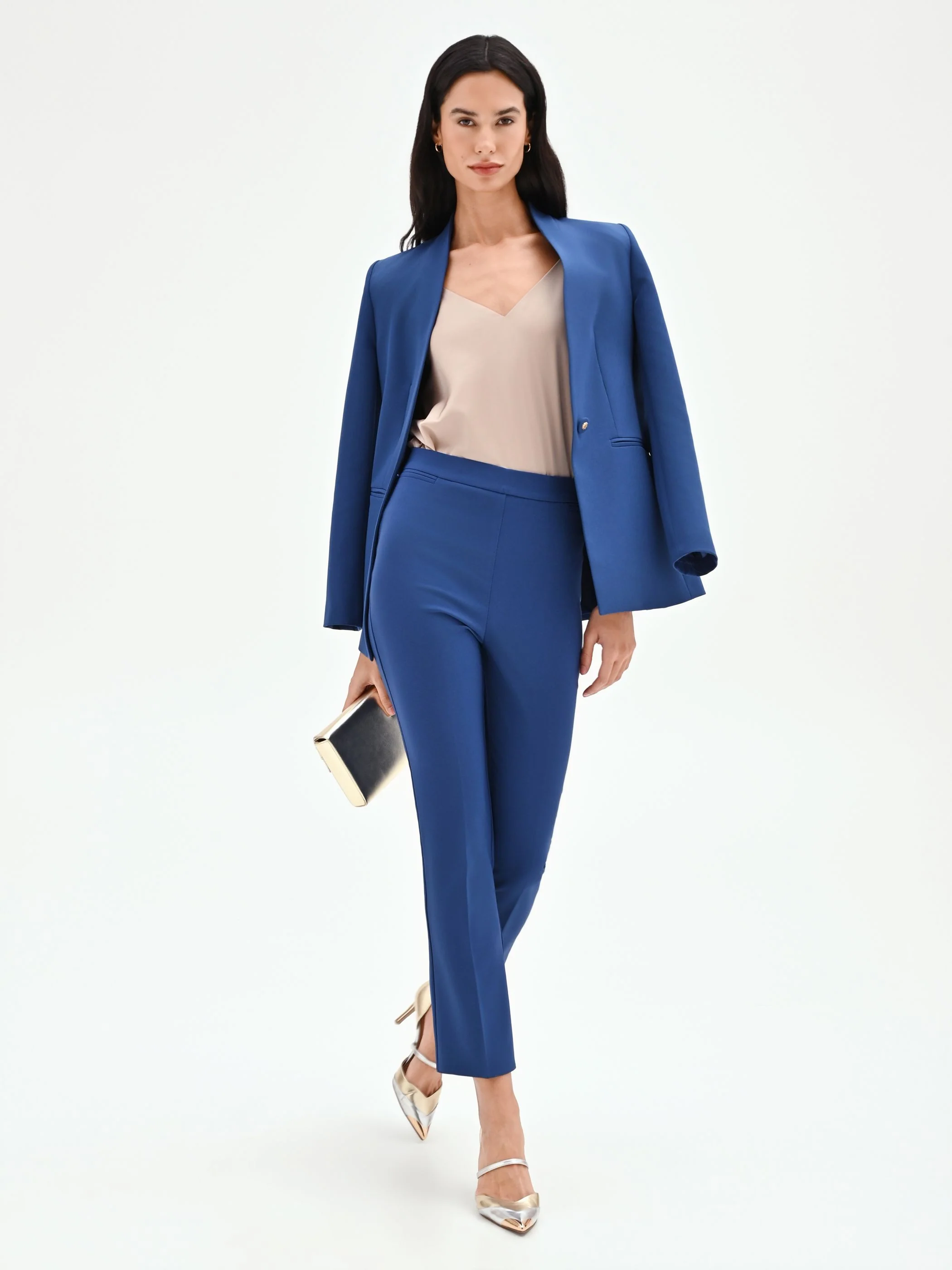 Pantalone a trombetta blu brillante - Image 6