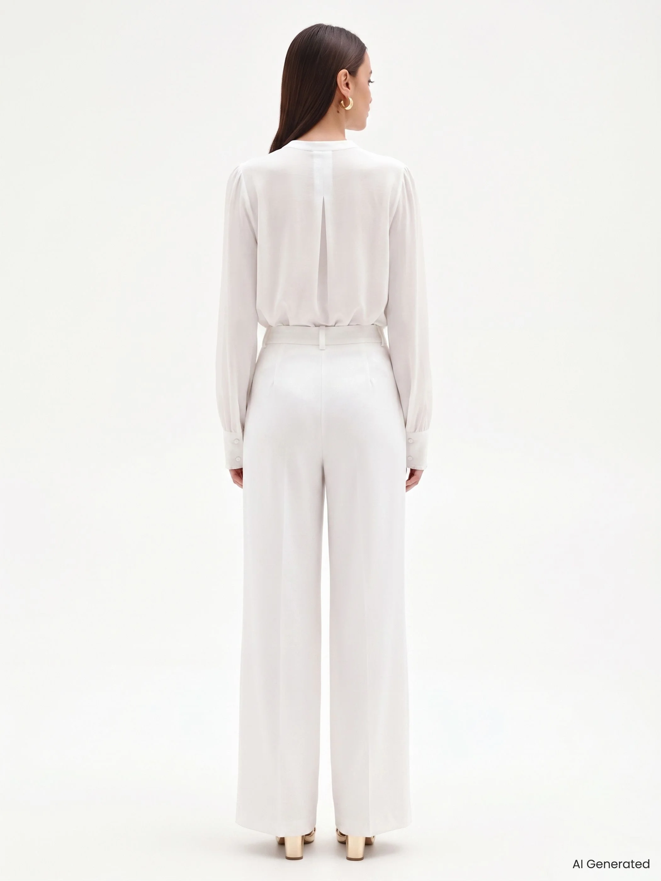 Pantalone bianco in lino - Image 2