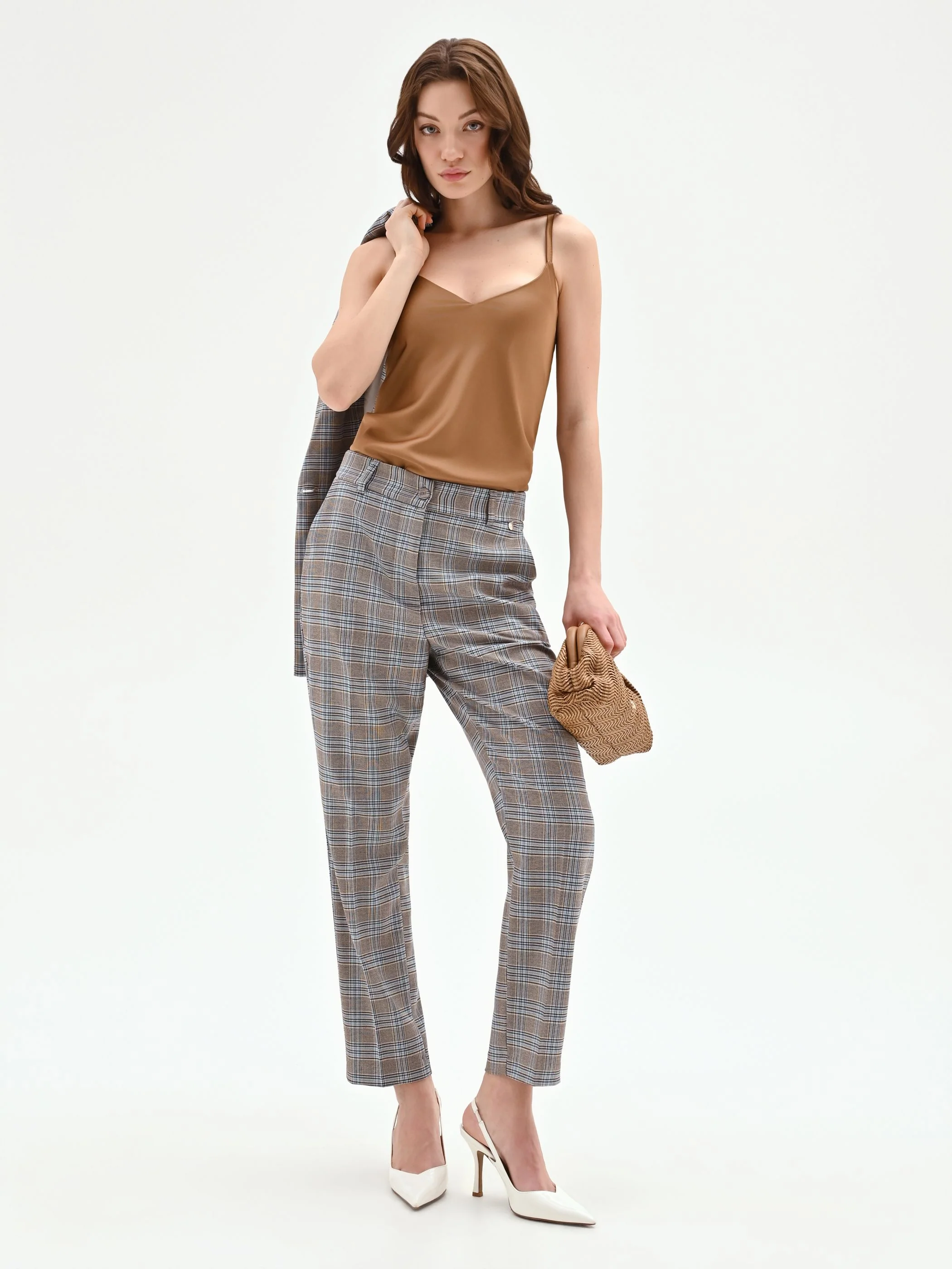 Pantalone check azzurro - Image 7