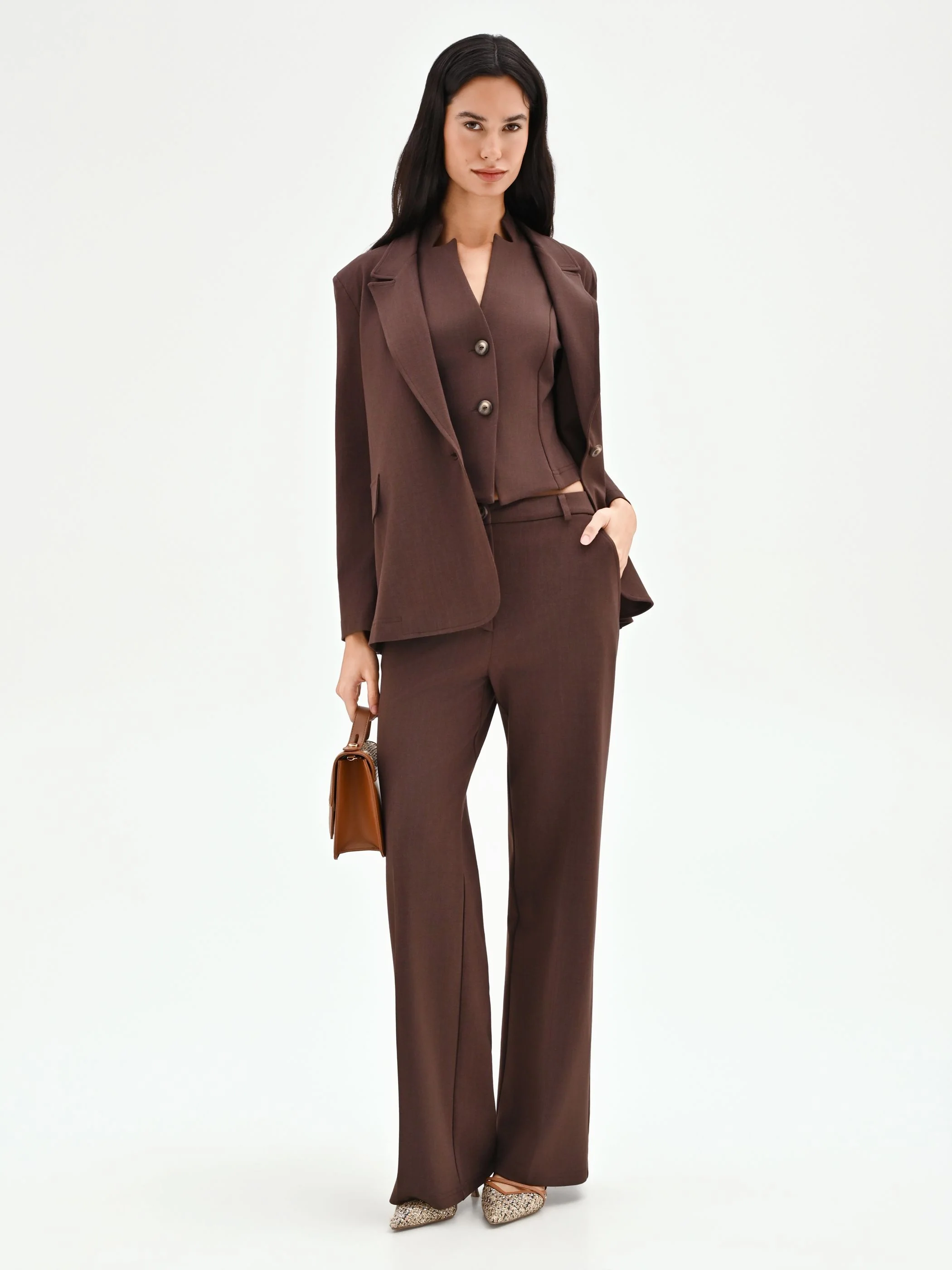 Pantalone cioccolato a gamba dritta - Image 6