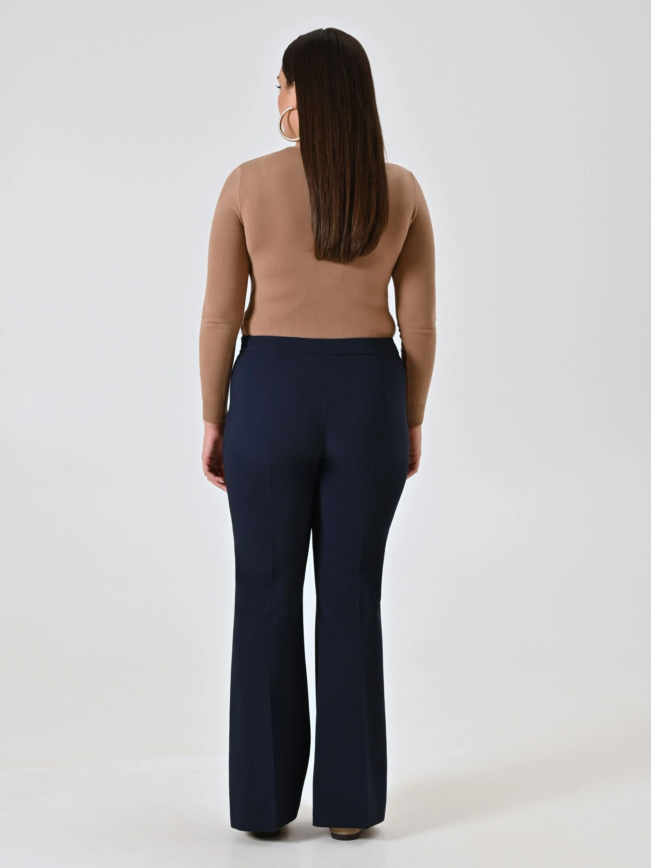 Pantalone Curvy a Zampa Blu - Image 4