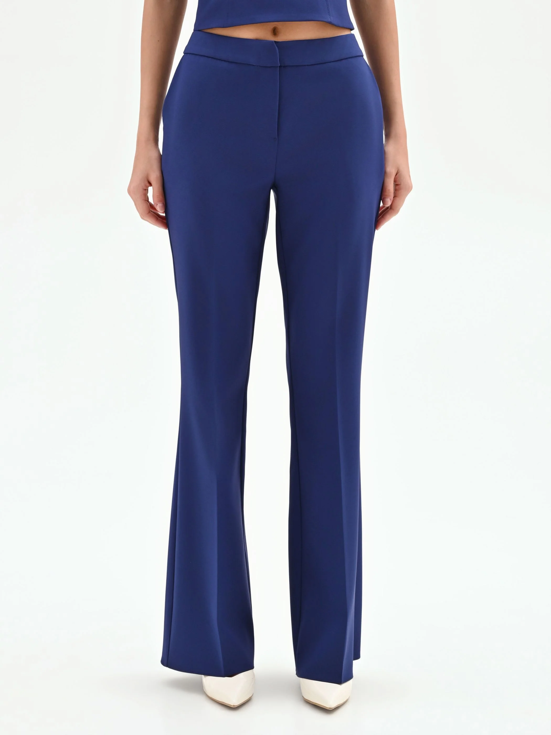 Pantalone mid flared Studio blu indaco - Image 2