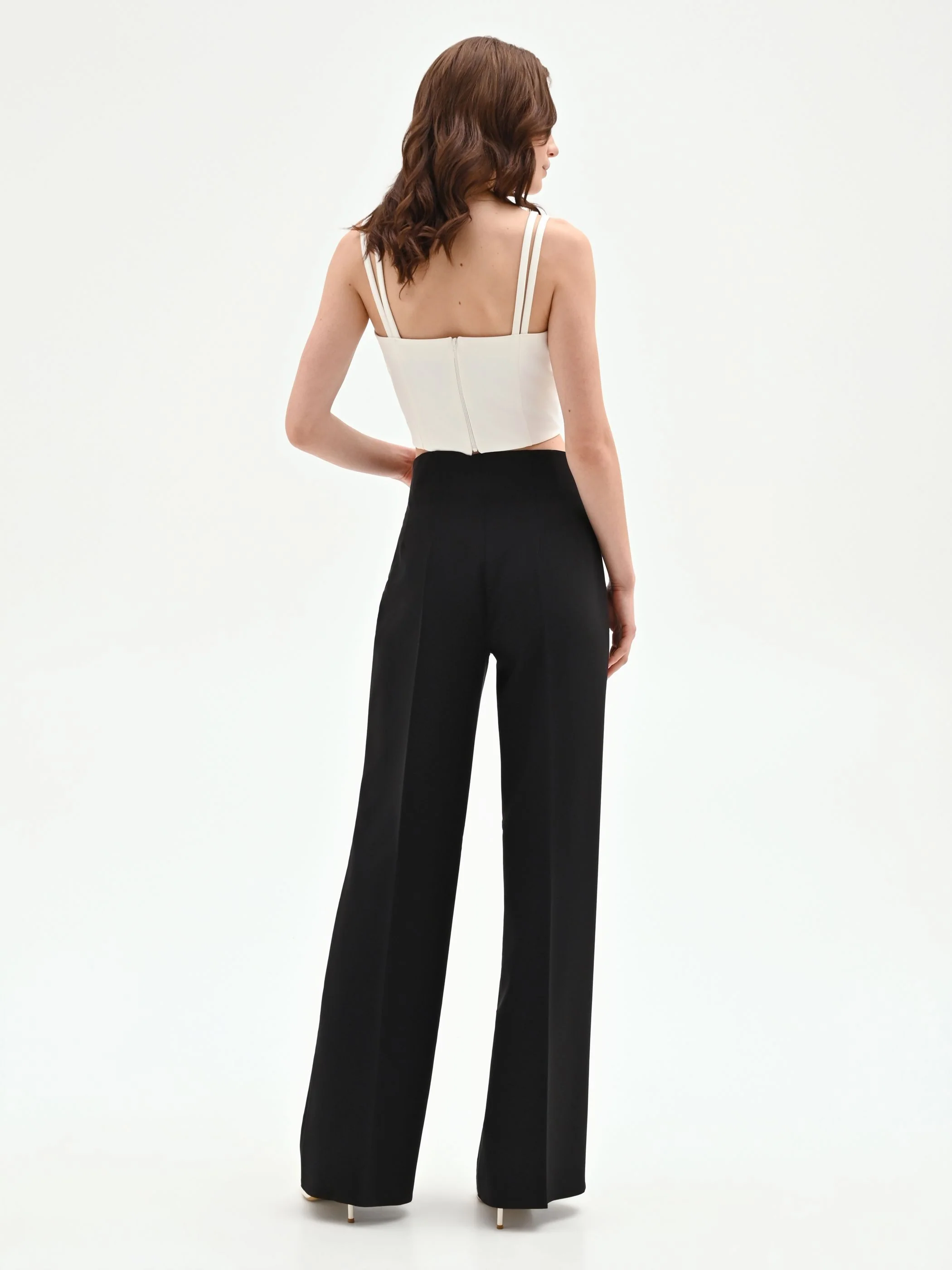 Pantalone nero a gamba larga - Image 3